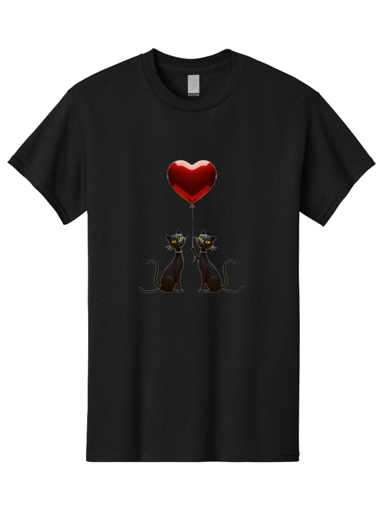 Black-Cats-And-Heart-Balloon Men'S Graphic Tee, 100% Cotton, Comfortable Casual Summer Wear, Machine Washable, Vintage Camera, Old Camera, Antique Camera, Black Camera, Classic Photography, Photography Equipment, Nostalgic Device, Film Camera, Bah594 4