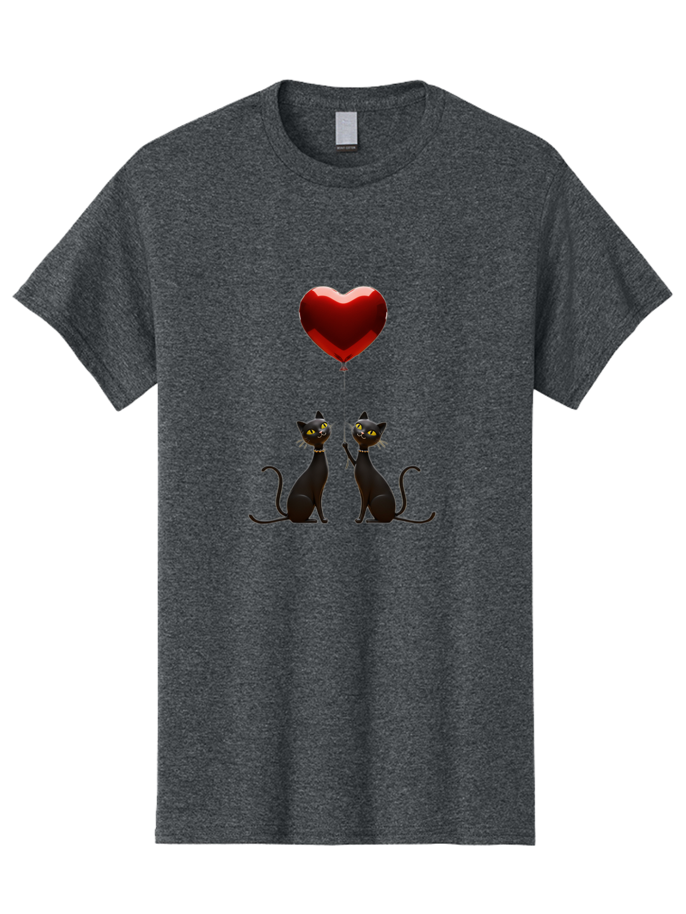 Black-Cats-And-Heart-Balloon Men'S Graphic Tee, 100% Cotton, Comfortable Casual Summer Wear, Machine Washable, Vintage Camera, Old Camera, Antique Camera, Black Camera, Classic Photography, Photography Equipment, Nostalgic Device, Film Camera, Bah594 7