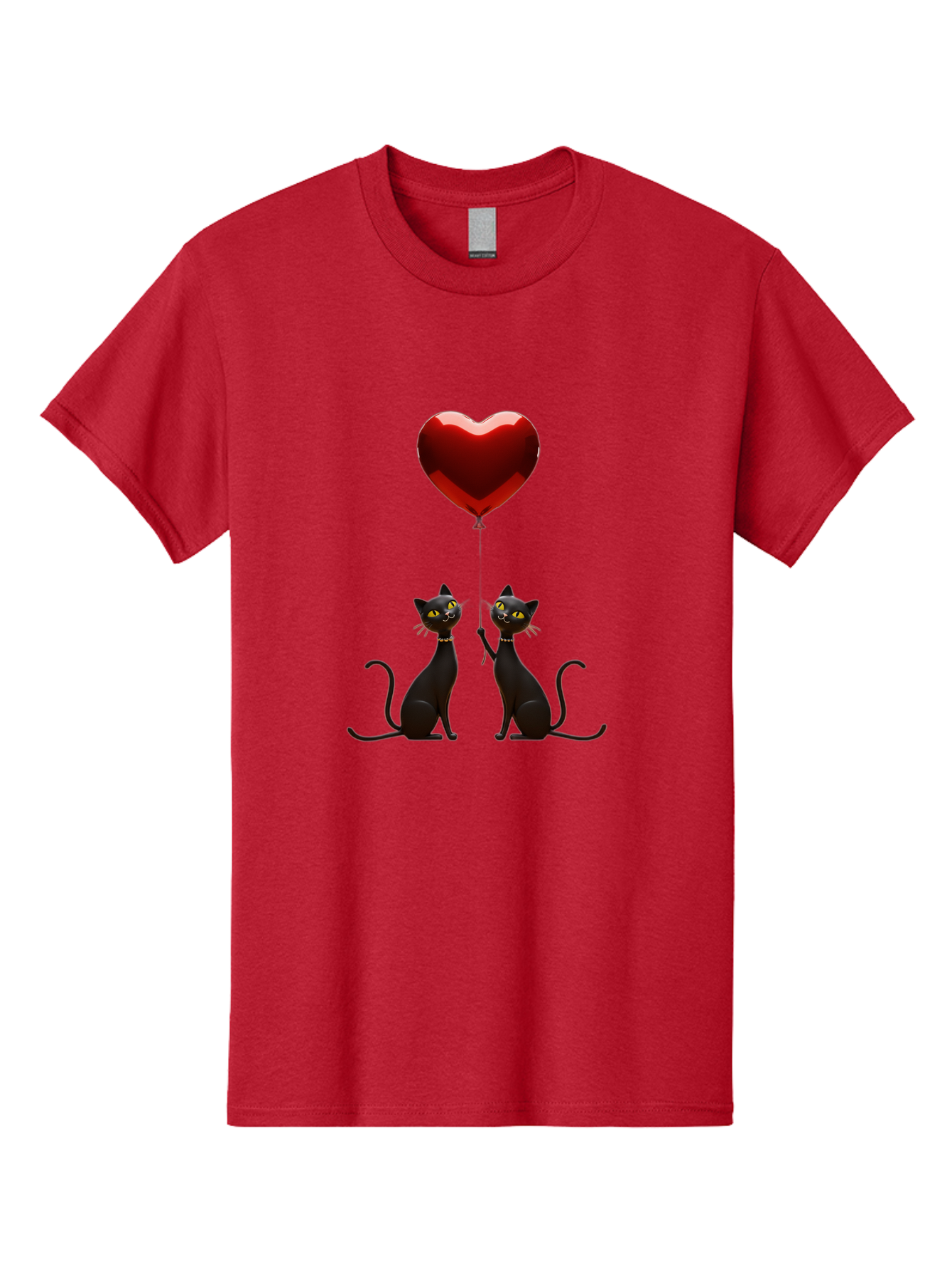 Black-Cats-And-Heart-Balloon Men'S Graphic Tee, 100% Cotton, Comfortable Casual Summer Wear, Machine Washable, Vintage Camera, Old Camera, Antique Camera, Black Camera, Classic Photography, Photography Equipment, Nostalgic Device, Film Camera, Bah594 3