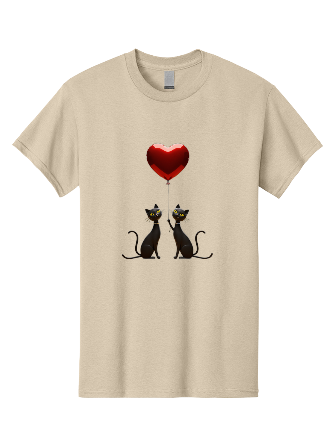 Black-Cats-And-Heart-Balloon Men'S Graphic Tee, 100% Cotton, Comfortable Casual Summer Wear, Machine Washable, Vintage Camera, Old Camera, Antique Camera, Black Camera, Classic Photography, Photography Equipment, Nostalgic Device, Film Camera, Bah594 6
