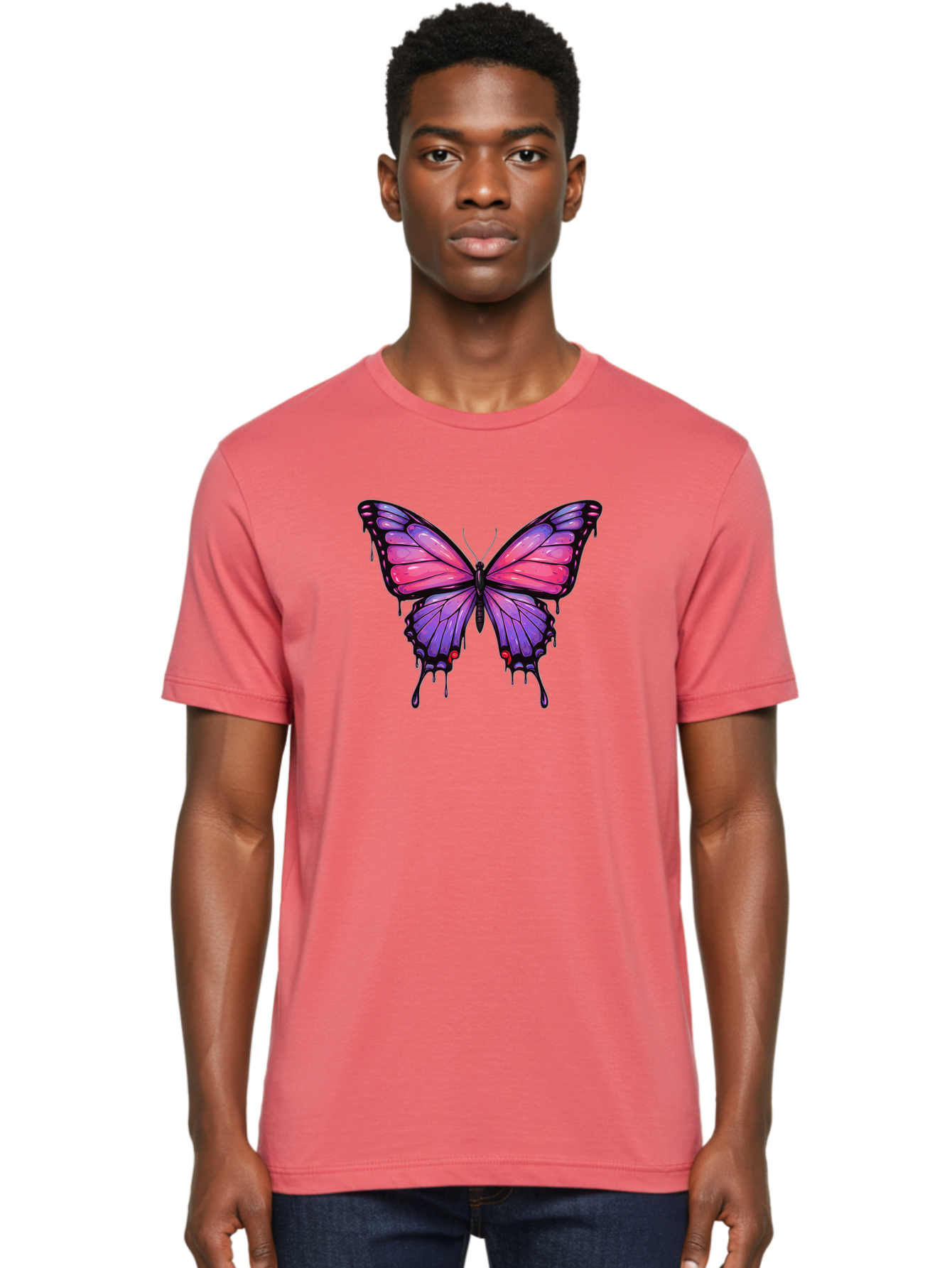 Butterfly-Design Men'S Graphic Tee, 100% Cotton, Comfortable Casual Summer Wear, Machine Washable, Vintage Camera, Old Camera, Antique Camera, Black Camera, Classic Photography, Photography Equipment, Nostalgic Device, Film Camera, Camera Art Bah670 18