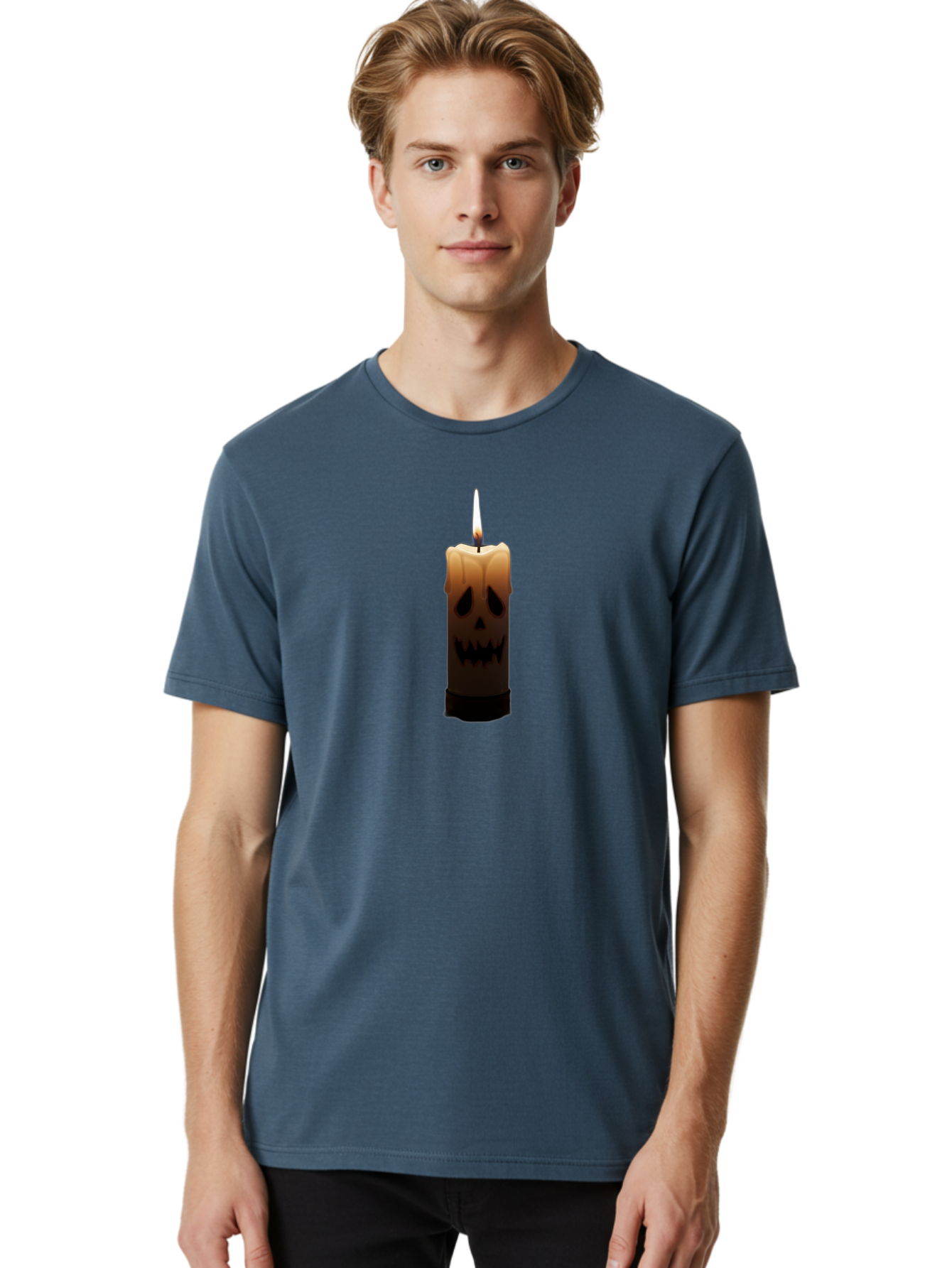 Candle-With-Skull Men'S Graphic Tee, 100% Cotton, Comfortable Casual Summer Wear, Machine Washable, Vintage Camera, Old Camera, Antique Camera, Black Camera, Classic Photography, Photography Equipment, Nostalgic Device, Film Camera, Camera Art Bah695 18