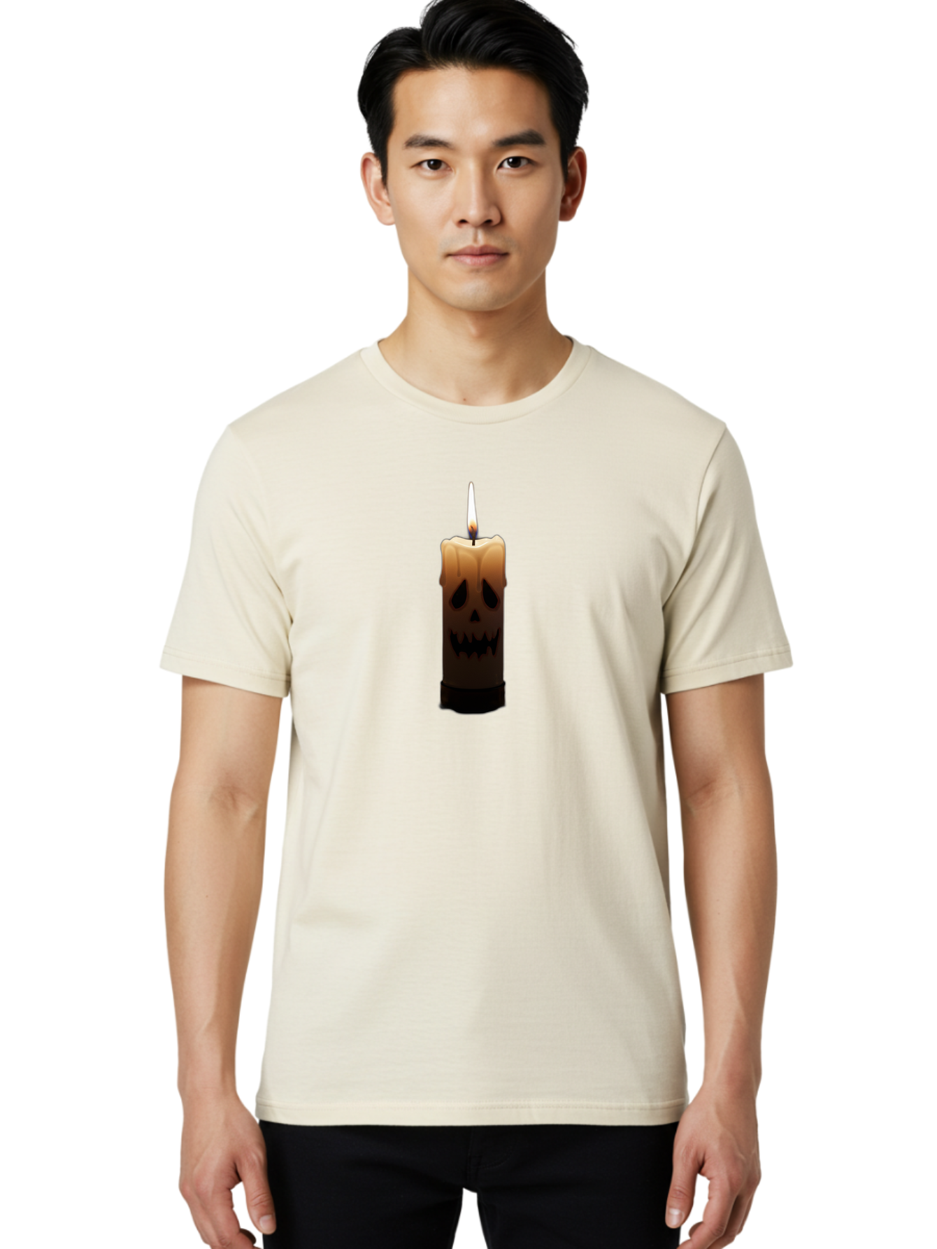 Candle-With-Skull Men'S Graphic Tee, 100% Cotton, Comfortable Casual Summer Wear, Machine Washable, Vintage Camera, Old Camera, Antique Camera, Black Camera, Classic Photography, Photography Equipment, Nostalgic Device, Film Camera, Camera Art Bah695 23