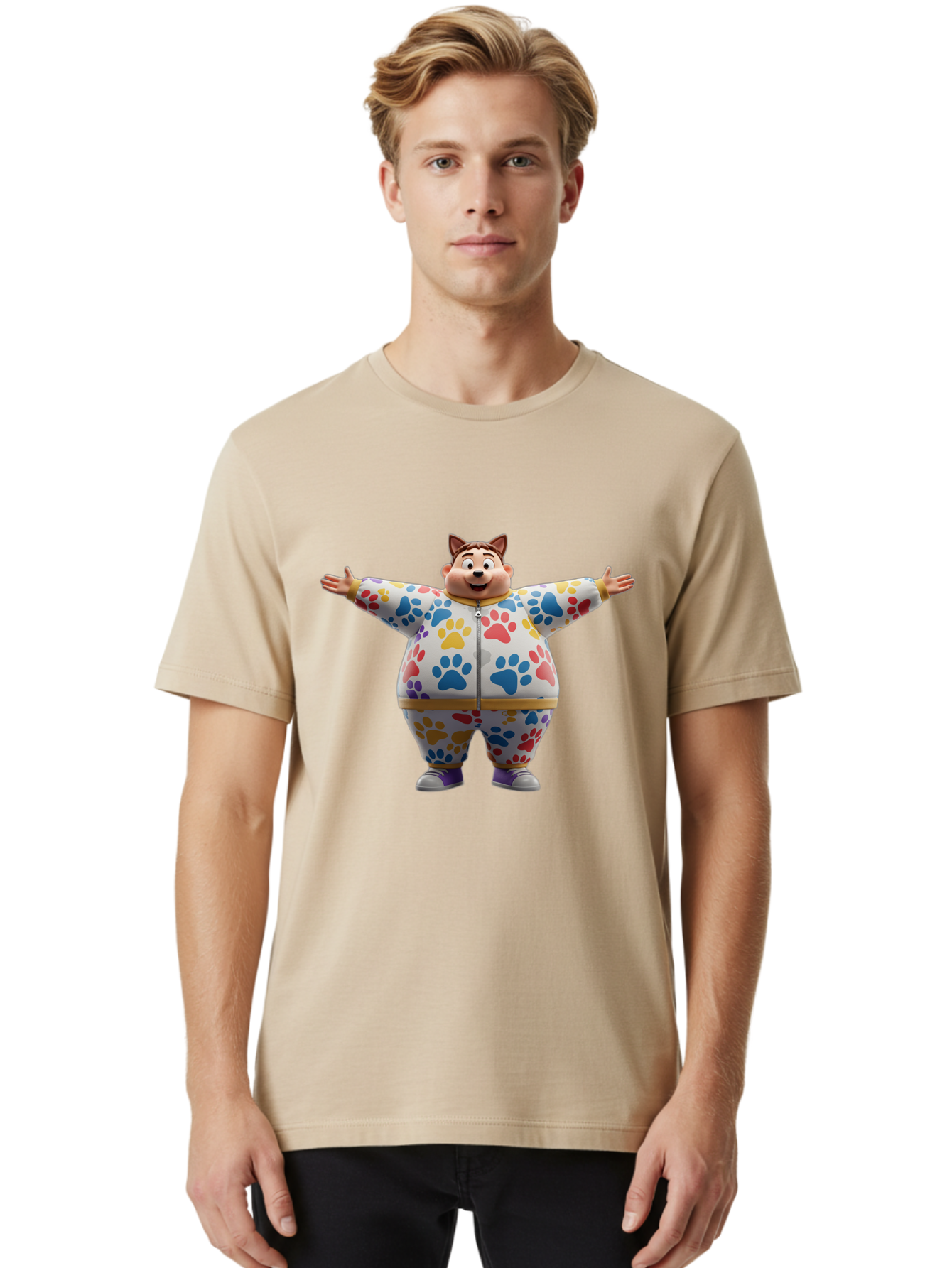 Cat-Ears-Character Men'S Graphic Tee, 100% Cotton, Comfortable Casual Summer Wear, Machine Washable, Vintage Camera, Old Camera, Antique Camera, Black Camera, Classic Photography, Photography Equipment, Nostalgic Device, Film Camera, Bah702 19
