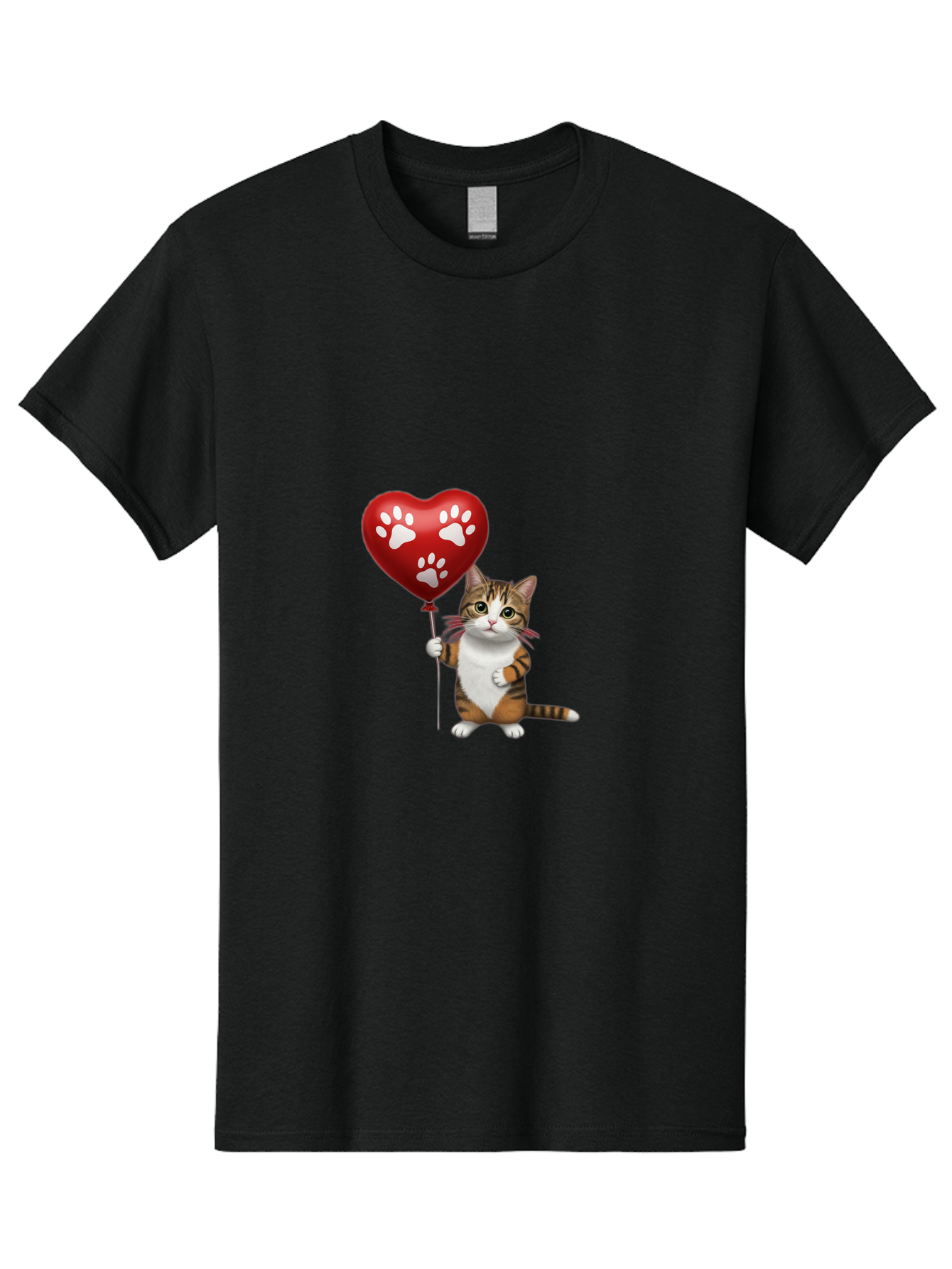 Cat-Holding-Heart-Balloon Men'S Graphic Tee, 100% Cotton, Comfortable Casual Summer Wear, Machine Washable, Vintage Camera, Old Camera, Antique Camera, Black Camera, Classic Photography, Photography Equipment, Nostalgic Device, Film Camera, Bah704 12