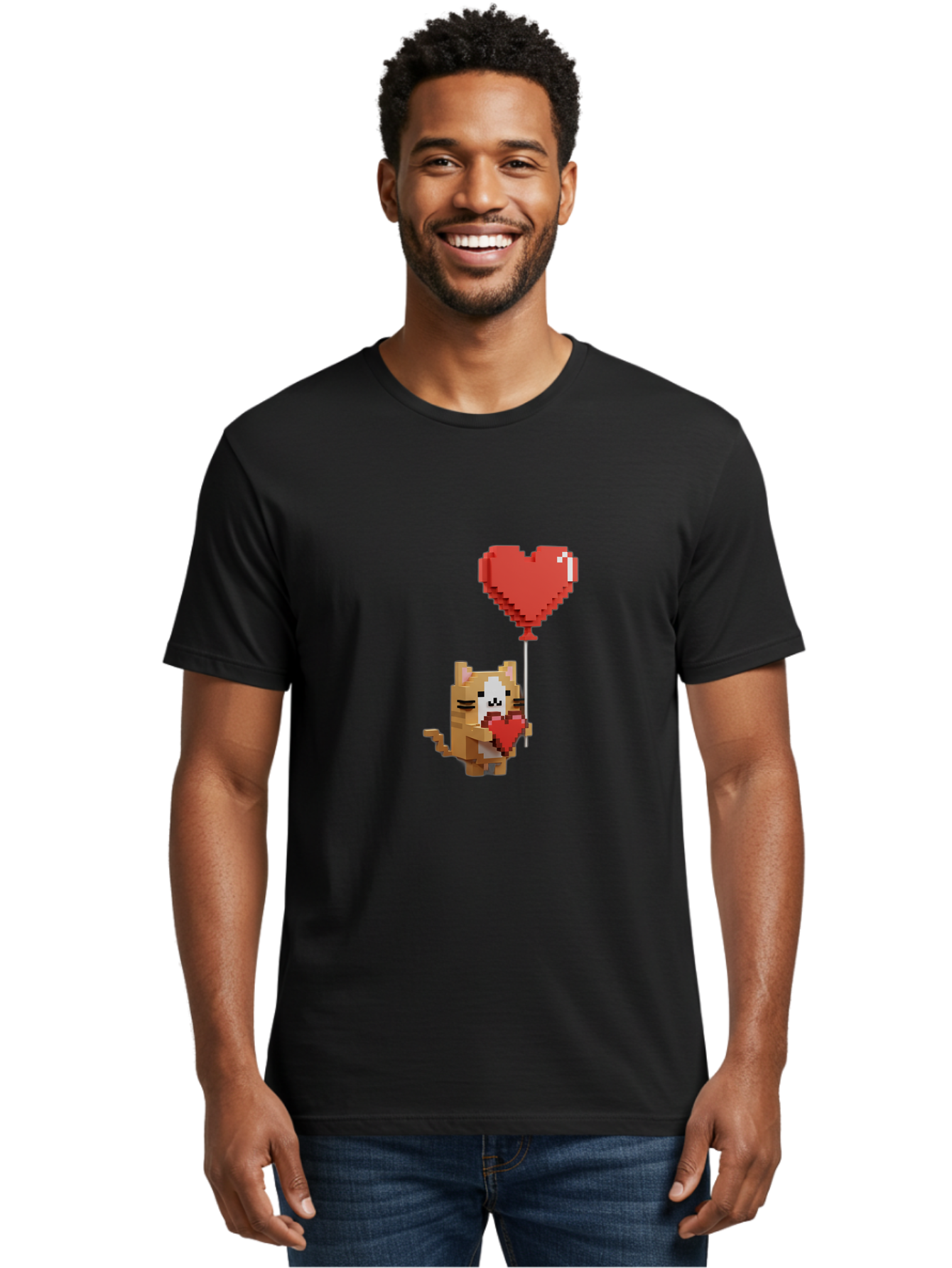 Cat-Hugging-Heart Men'S Graphic Tee, 100% Cotton, Comfortable Casual Summer Wear, Machine Washable, Vintage Camera, Old Camera, Antique Camera, Black Camera, Classic Photography, Photography Equipment, Nostalgic Device, Film Camera, Camera Art Bah705 25