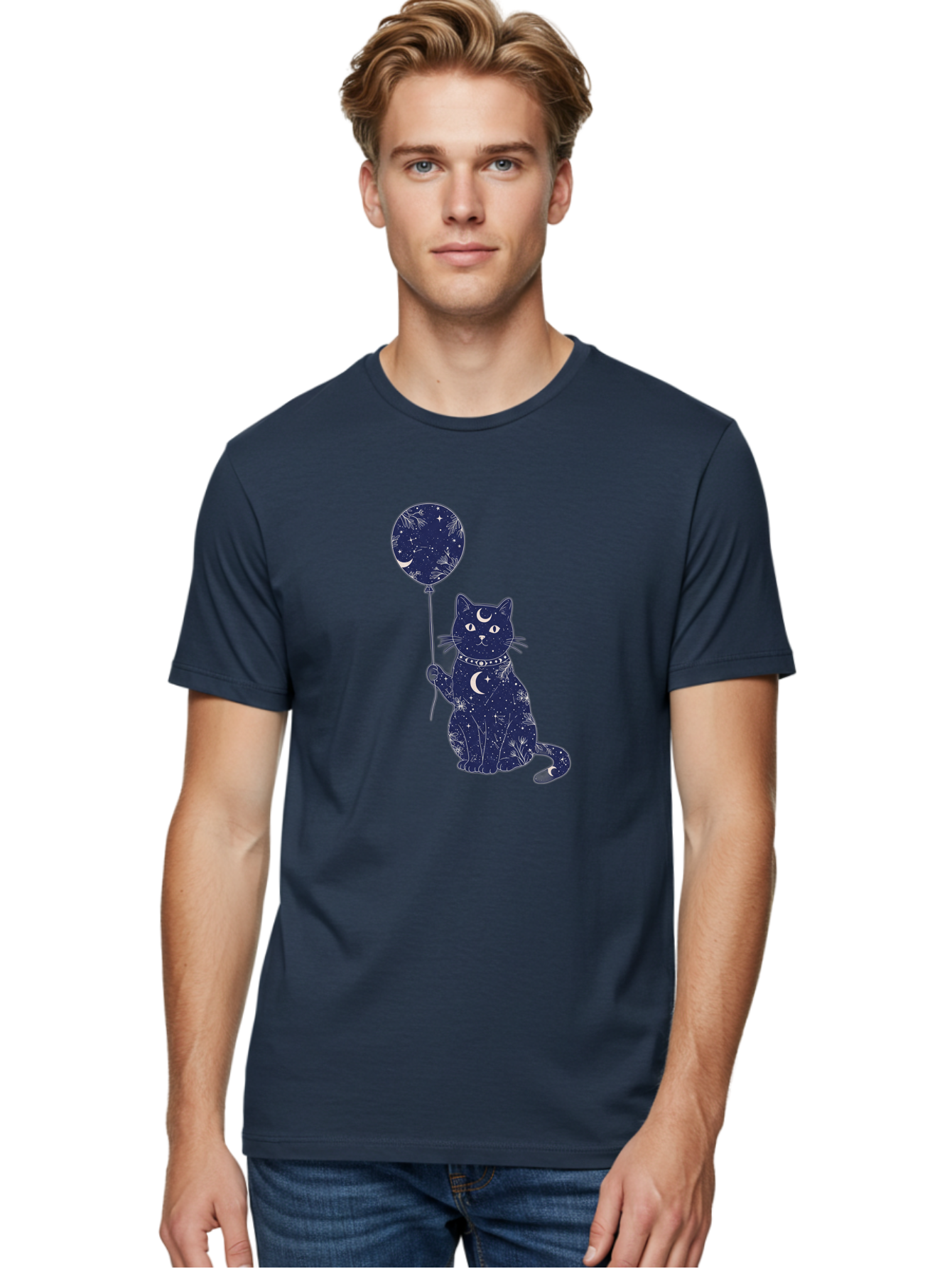 Cat-With-Galaxy-Balloon Men'S Graphic Tee, 100% Cotton, Comfortable Casual Summer Wear, Machine Washable, Vintage Camera, Old Camera, Antique Camera, Black Camera, Classic Photography, Photography Equipment, Nostalgic Device, Film Camera, Bah707 23