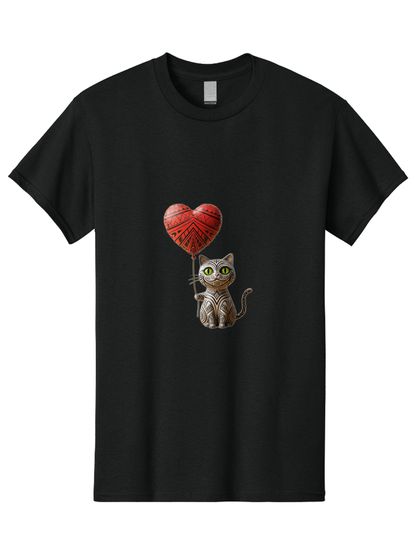 Cat-With-Heart-Balloon-1 Men'S Graphic Tee, 100% Cotton, Comfortable Casual Summer Wear, Machine Washable, Vintage Camera, Old Camera, Antique Camera, Black Camera, Classic Photography, Photography Equipment, Nostalgic Device, Film Camera, Bah708 14