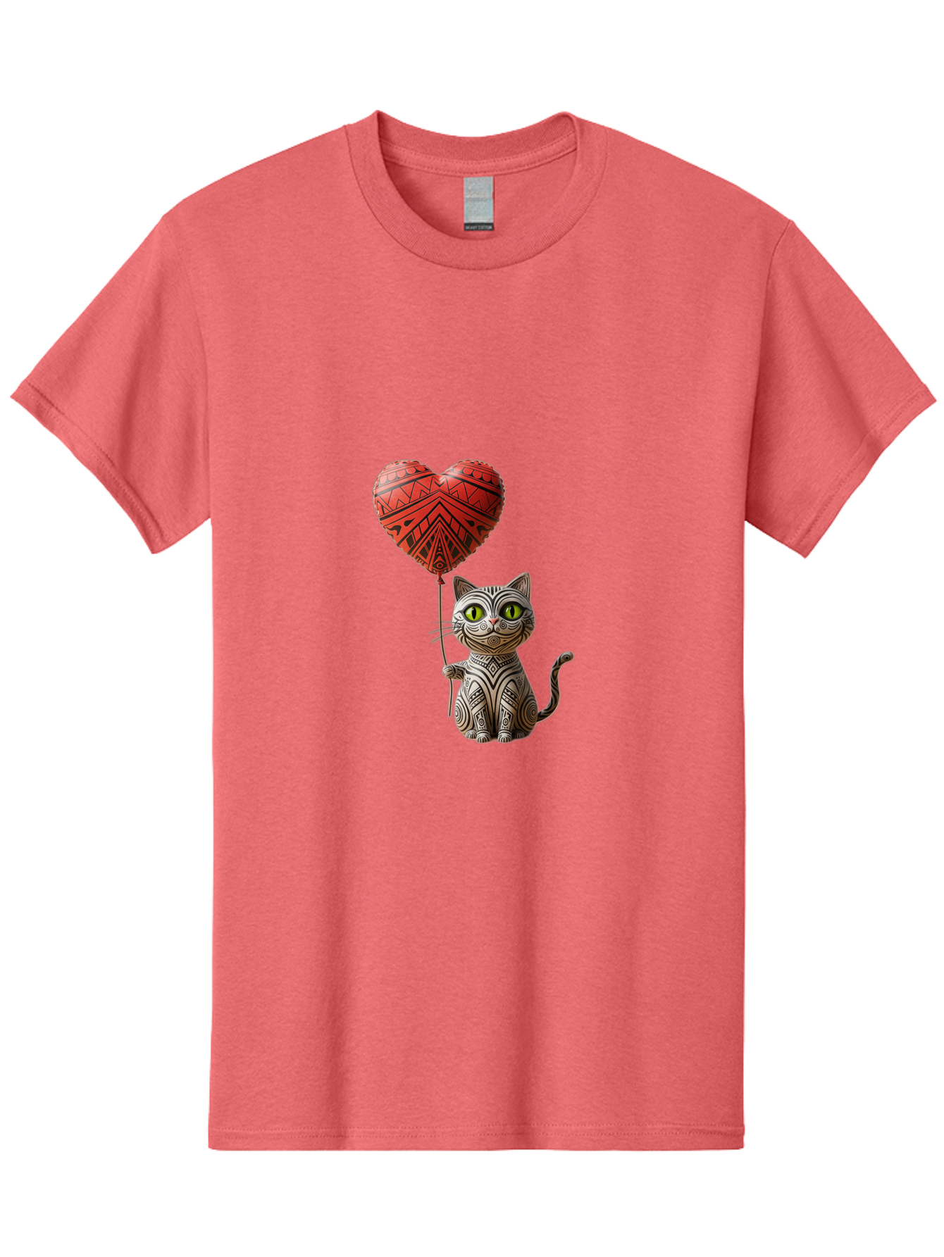 Cat-With-Heart-Balloon-1 Men'S Graphic Tee, 100% Cotton, Comfortable Casual Summer Wear, Machine Washable, Vintage Camera, Old Camera, Antique Camera, Black Camera, Classic Photography, Photography Equipment, Nostalgic Device, Film Camera, Bah708 1