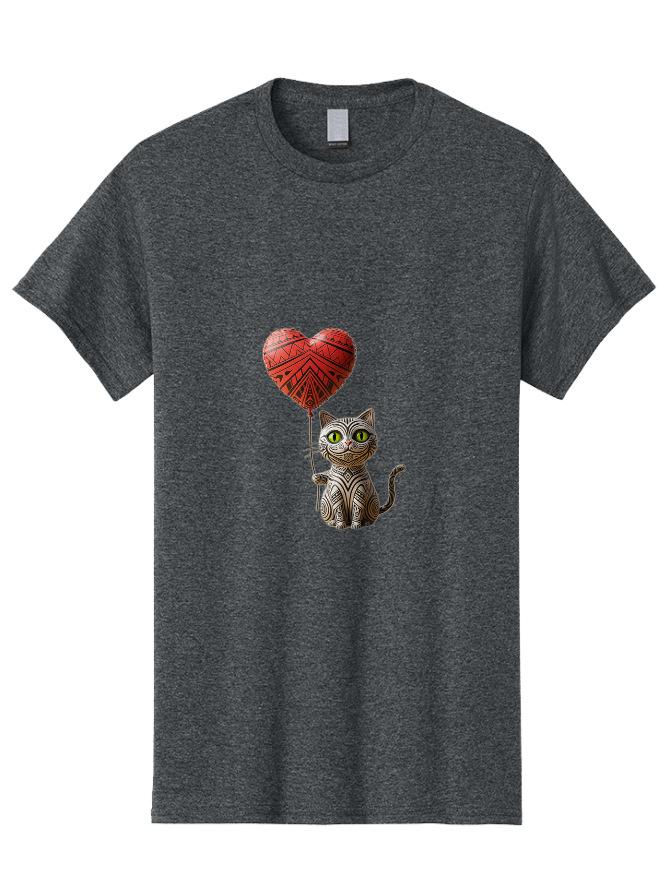 Cat-With-Heart-Balloon-1 Men'S Graphic Tee, 100% Cotton, Comfortable Casual Summer Wear, Machine Washable, Vintage Camera, Old Camera, Antique Camera, Black Camera, Classic Photography, Photography Equipment, Nostalgic Device, Film Camera, Bah708 12