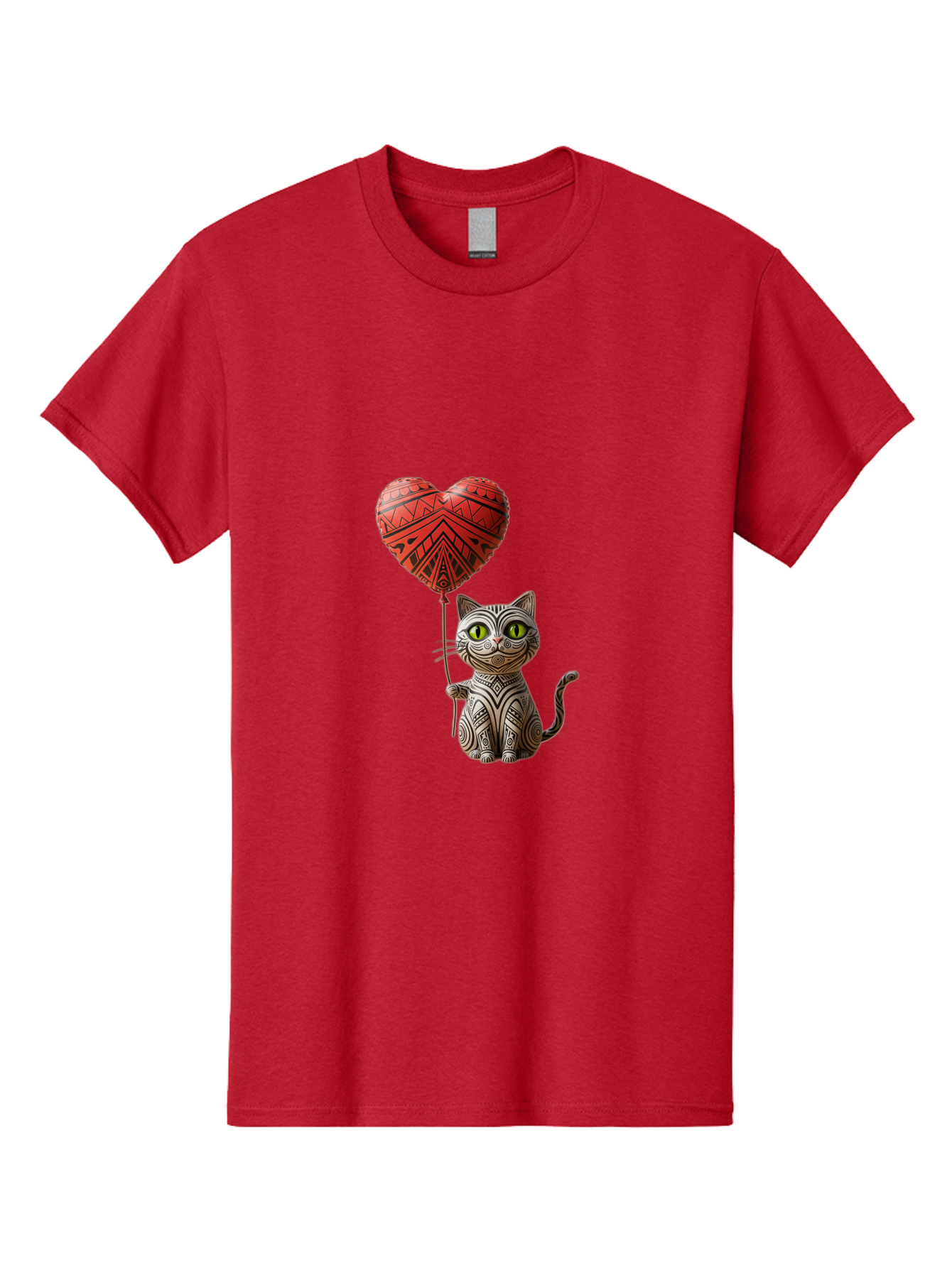 Cat-With-Heart-Balloon-1 Men'S Graphic Tee, 100% Cotton, Comfortable Casual Summer Wear, Machine Washable, Vintage Camera, Old Camera, Antique Camera, Black Camera, Classic Photography, Photography Equipment, Nostalgic Device, Film Camera, Bah708 11