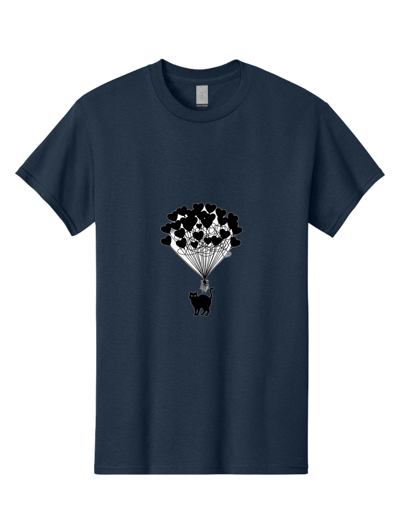 Cat-With-Heart-Balloon-2 Men'S Graphic Tee, 100% Cotton, Comfortable Casual Summer Wear, Machine Washable, Vintage Camera, Old Camera, Antique Camera, Black Camera, Classic Photography, Photography Equipment, Nostalgic Device, Film Camera, Bah709 8