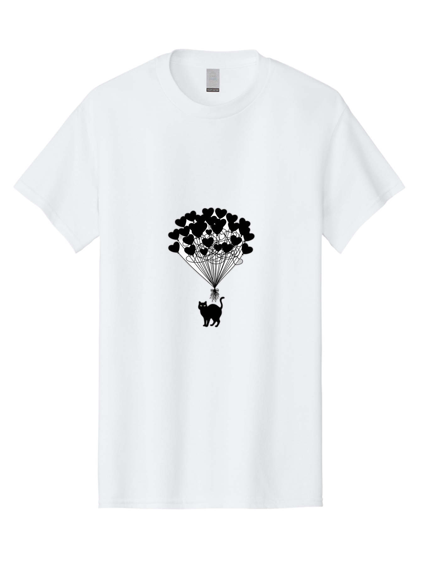 Cat-With-Heart-Balloon-2 Men'S Graphic Tee, 100% Cotton, Comfortable Casual Summer Wear, Machine Washable, Vintage Camera, Old Camera, Antique Camera, Black Camera, Classic Photography, Photography Equipment, Nostalgic Device, Film Camera, Bah709 5