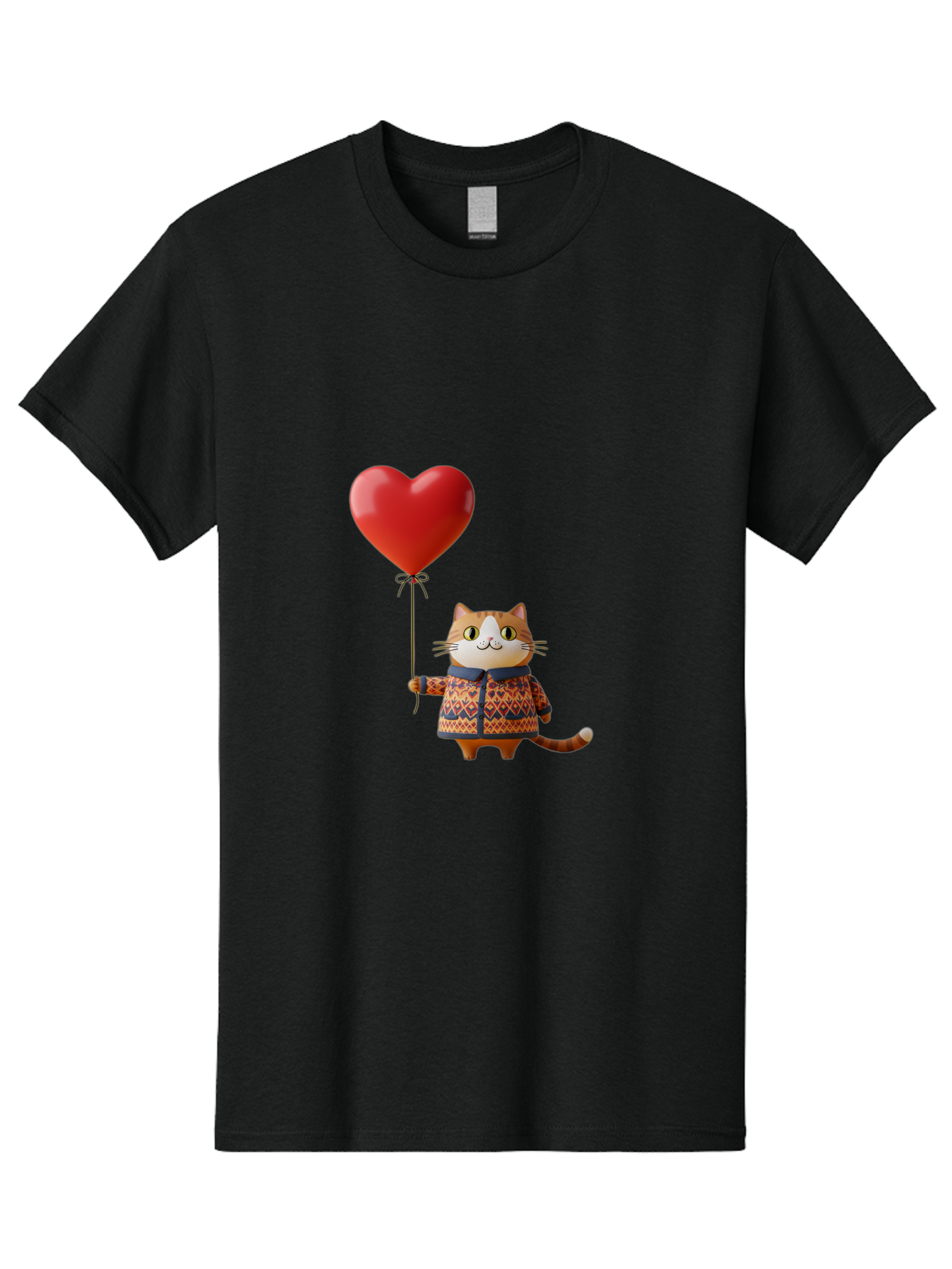 Cat-With-Heart-Balloon-3 Men'S Graphic Tee, 100% Cotton, Comfortable Casual Summer Wear, Machine Washable, Vintage Camera, Old Camera, Antique Camera, Black Camera, Classic Photography, Photography Equipment, Nostalgic Device, Film Camera, Bah710 6