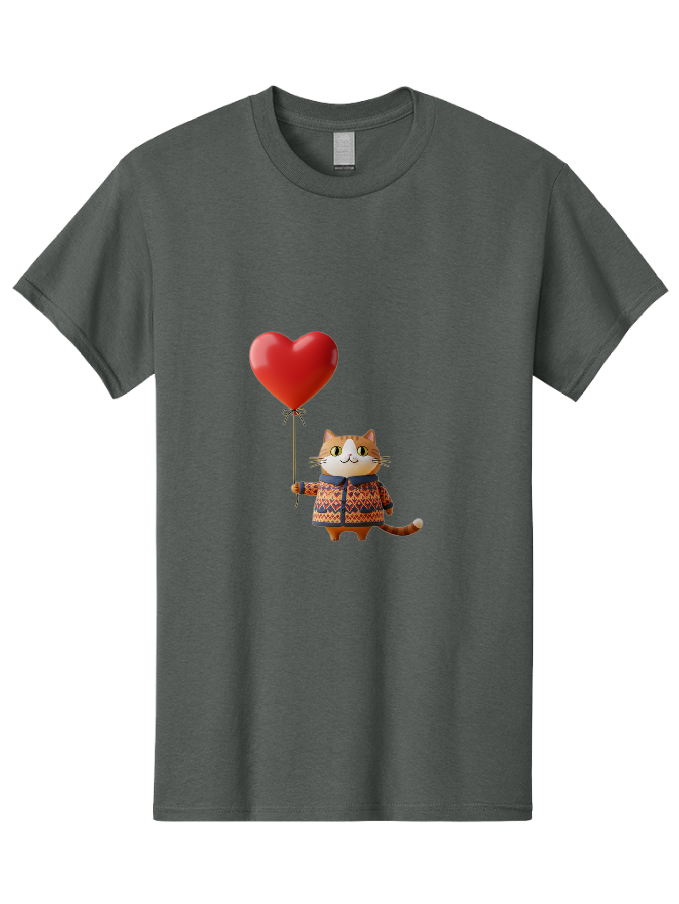 Cat-With-Heart-Balloon-3 Men'S Graphic Tee, 100% Cotton, Comfortable Casual Summer Wear, Machine Washable, Vintage Camera, Old Camera, Antique Camera, Black Camera, Classic Photography, Photography Equipment, Nostalgic Device, Film Camera, Bah710 3