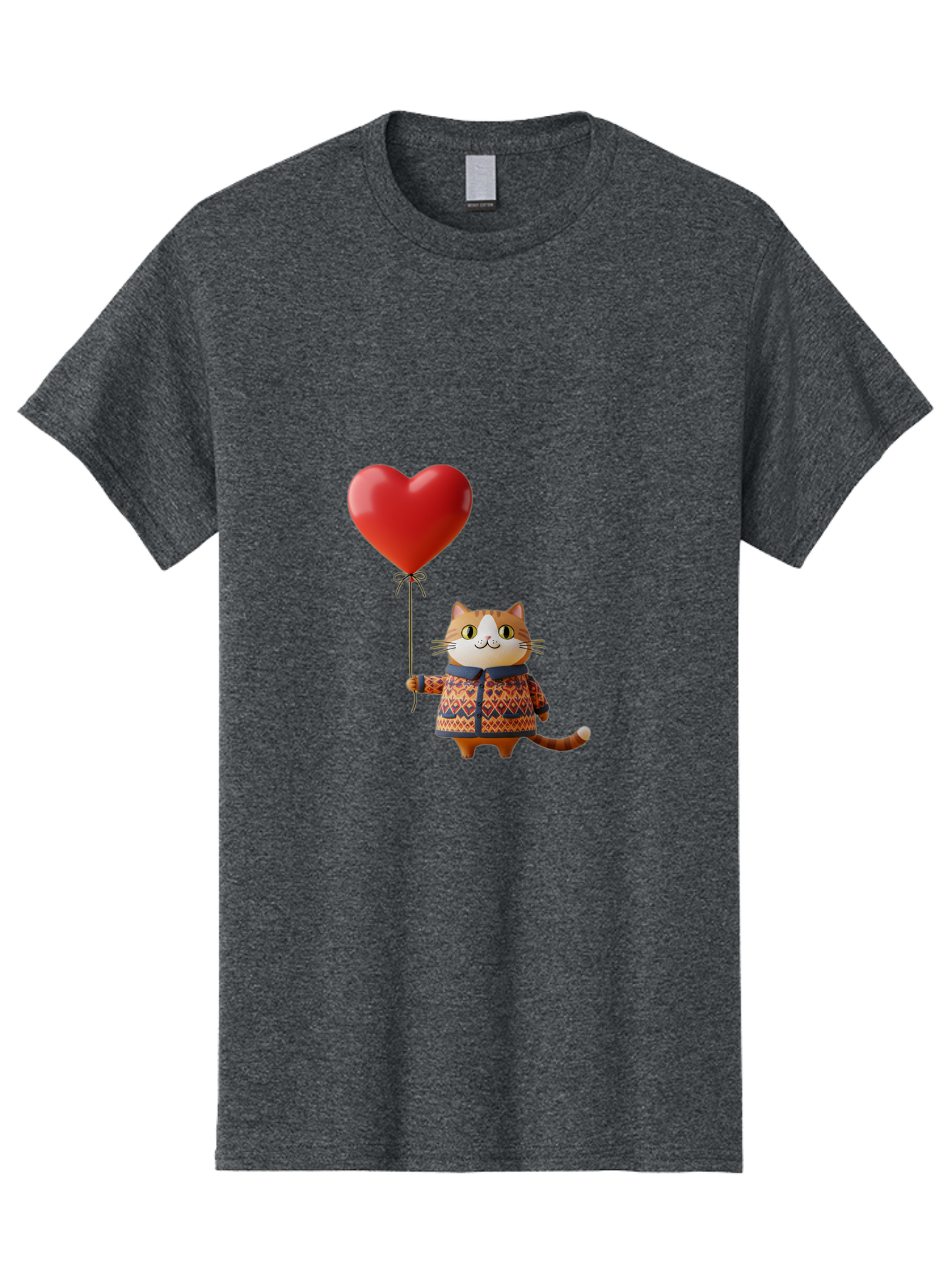 Cat-With-Heart-Balloon-3 Men'S Graphic Tee, 100% Cotton, Comfortable Casual Summer Wear, Machine Washable, Vintage Camera, Old Camera, Antique Camera, Black Camera, Classic Photography, Photography Equipment, Nostalgic Device, Film Camera, Bah710 9