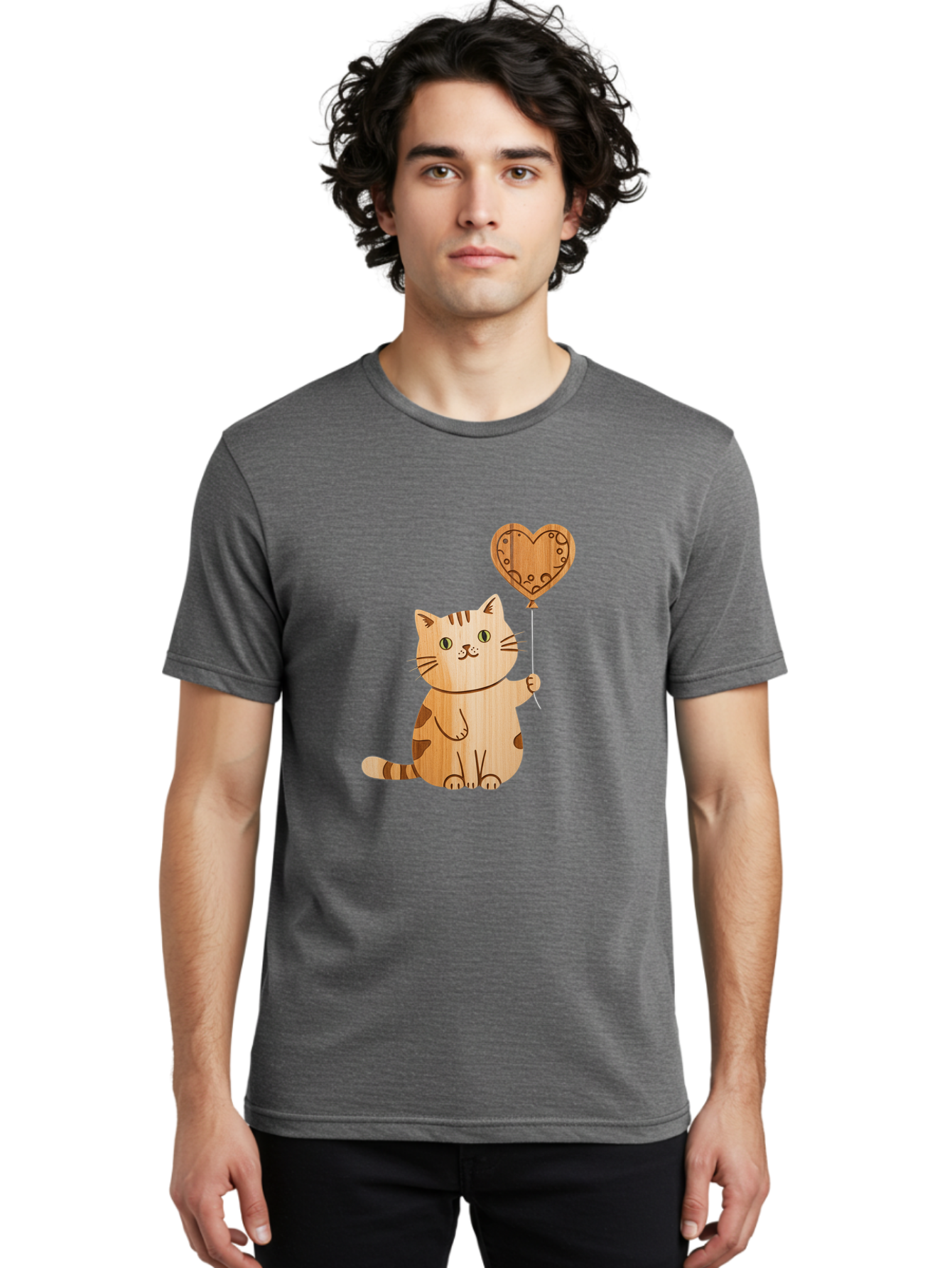 Cat-With-Heart-Balloon Men'S Graphic Tee, 100% Cotton, Comfortable Casual Summer Wear, Machine Washable, Vintage Camera, Old Camera, Antique Camera, Black Camera, Classic Photography, Photography Equipment, Nostalgic Device, Film Camera, Bah712 29