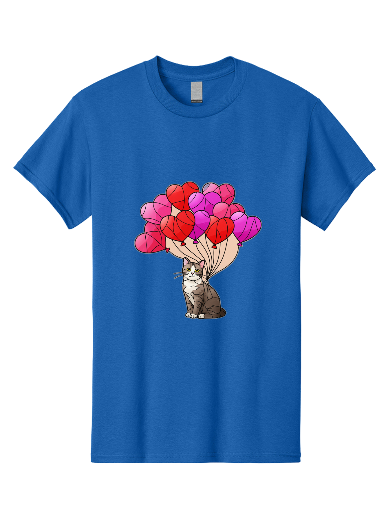 Cat-With-Heart-Balloons-2 Men'S Graphic Tee, 100% Cotton, Comfortable Casual Summer Wear, Machine Washable, Vintage Camera, Old Camera, Antique Camera, Black Camera, Classic Photography, Photography Equipment, Nostalgic Device, Film Camera, Bah714 13