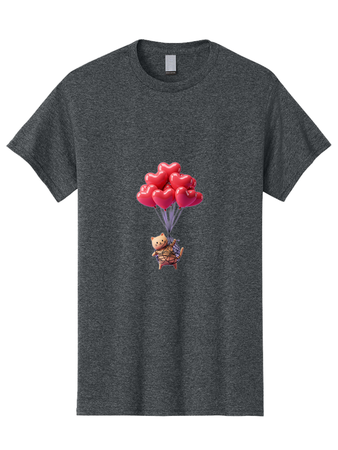 Cat-With-Heart-Balloons Men'S Graphic Tee, 100% Cotton, Comfortable Casual Summer Wear, Machine Washable, Vintage Camera, Old Camera, Antique Camera, Black Camera, Classic Photography, Photography Equipment, Nostalgic Device, Film Camera, Bah715 14