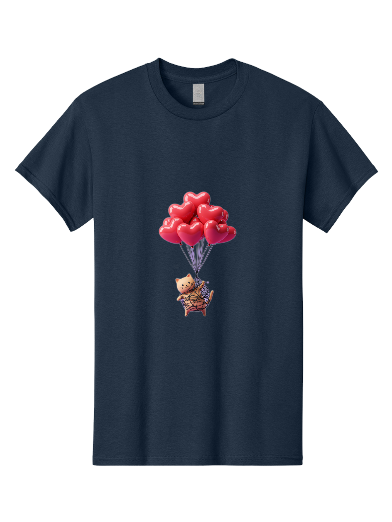 Cat-With-Heart-Balloons Men'S Graphic Tee, 100% Cotton, Comfortable Casual Summer Wear, Machine Washable, Vintage Camera, Old Camera, Antique Camera, Black Camera, Classic Photography, Photography Equipment, Nostalgic Device, Film Camera, Bah715 7