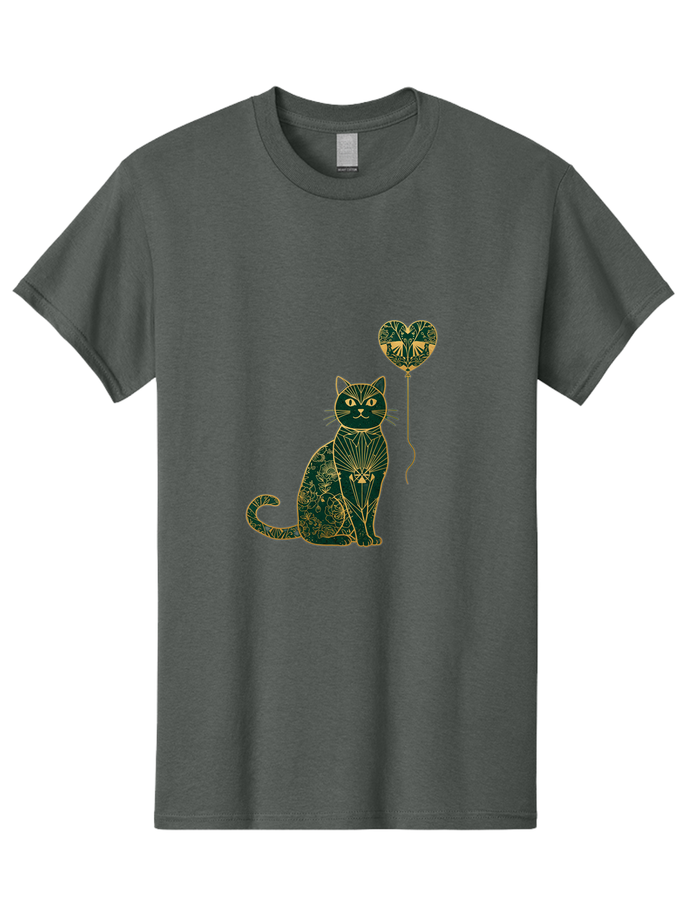 Cat-With-Heart-Shaped-Balloon-1 Men'S Graphic Tee, 100% Cotton, Comfortable Casual Summer Wear, Machine Washable, Vintage Camera, Old Camera, Antique Camera, Black Camera, Classic Photography, Photography Equipment, Nostalgic Device, Bah716 10
