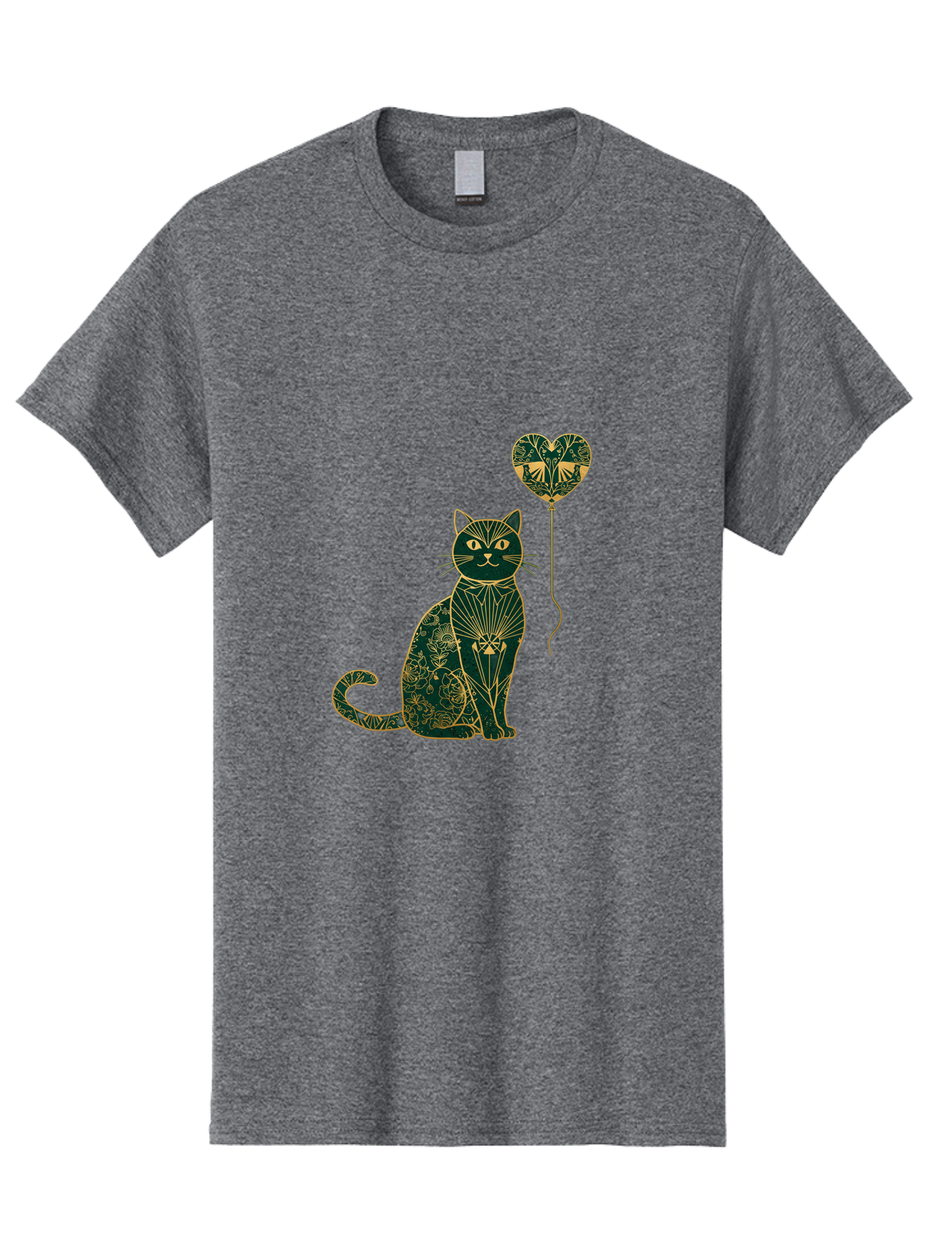 Cat-With-Heart-Shaped-Balloon-1 Men'S Graphic Tee, 100% Cotton, Comfortable Casual Summer Wear, Machine Washable, Vintage Camera, Old Camera, Antique Camera, Black Camera, Classic Photography, Photography Equipment, Nostalgic Device, Bah716 6