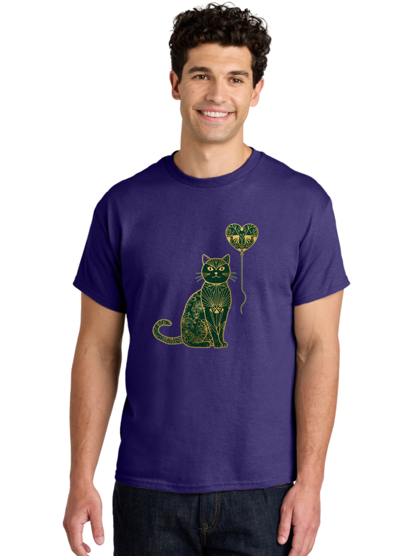 Cat-With-Heart-Shaped-Balloon-1 Men'S Graphic Tee, 100% Cotton, Comfortable Casual Summer Wear, Machine Washable, Vintage Camera, Old Camera, Antique Camera, Black Camera, Classic Photography, Photography Equipment, Nostalgic Device, Bah716 27