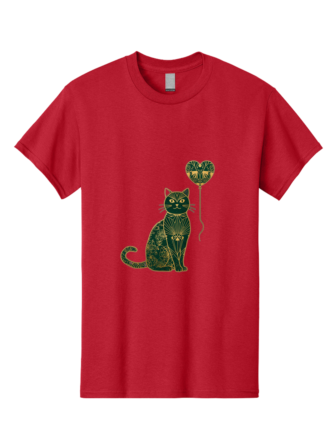 Cat-With-Heart-Shaped-Balloon-1 Men'S Graphic Tee, 100% Cotton, Comfortable Casual Summer Wear, Machine Washable, Vintage Camera, Old Camera, Antique Camera, Black Camera, Classic Photography, Photography Equipment, Nostalgic Device, Bah716 13