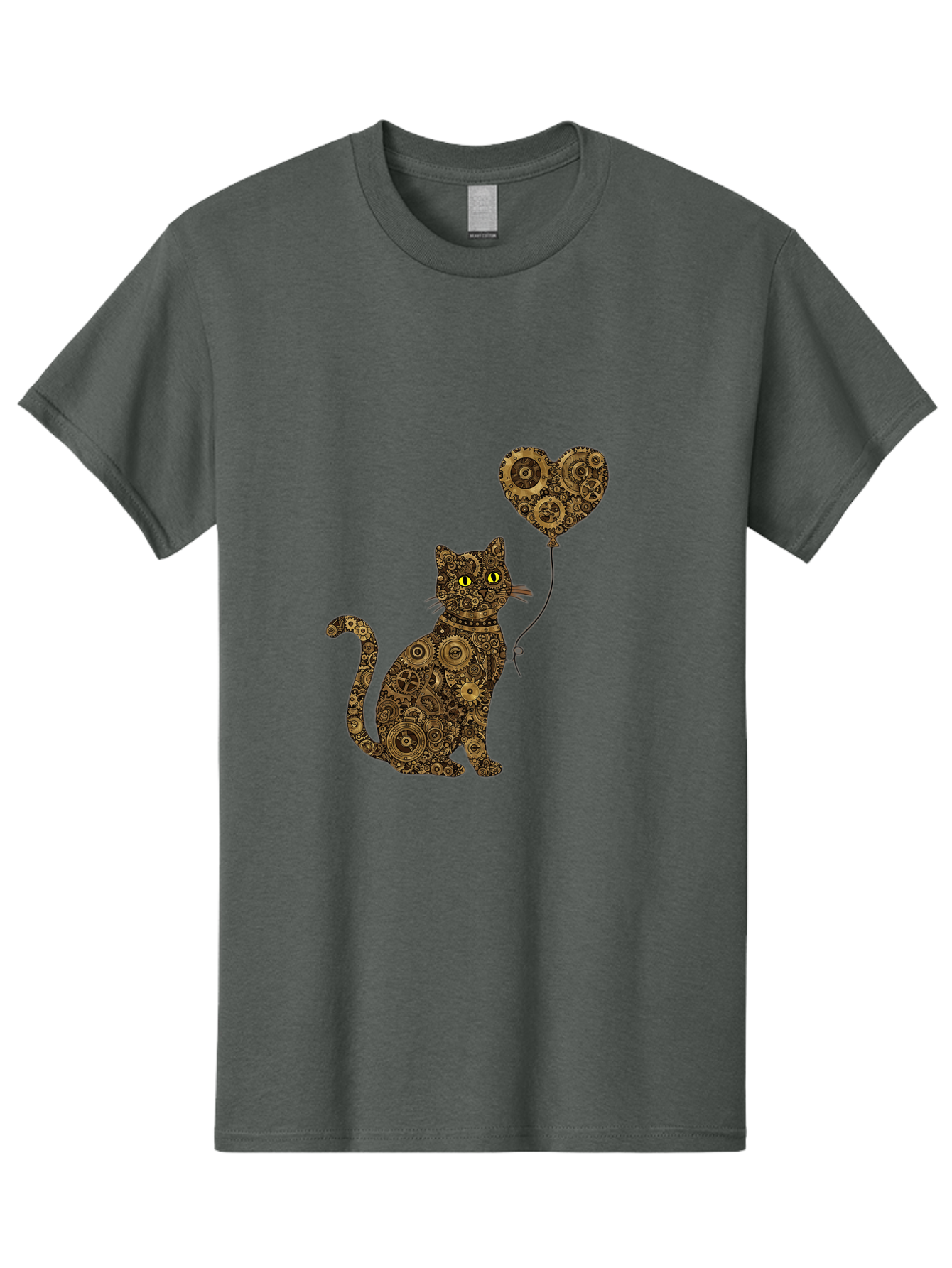 Cat-With-Heart-Shaped-Balloon Men'S Graphic Tee, 100% Cotton, Comfortable Casual Summer Wear, Machine Washable, Vintage Camera, Old Camera, Antique Camera, Black Camera, Classic Photography, Photography Equipment, Nostalgic Device, Bah717 14