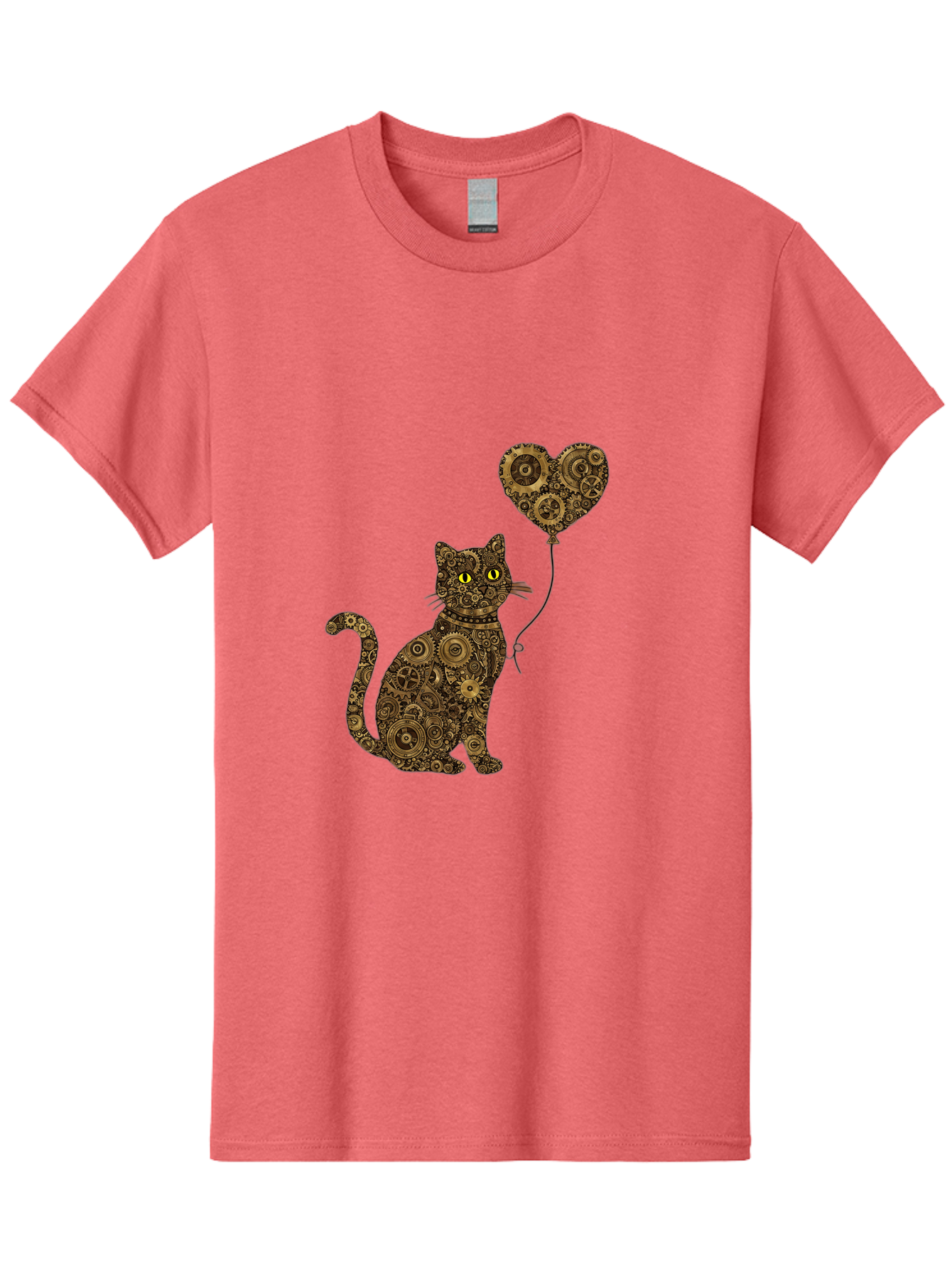 Cat-With-Heart-Shaped-Balloon Men'S Graphic Tee, 100% Cotton, Comfortable Casual Summer Wear, Machine Washable, Vintage Camera, Old Camera, Antique Camera, Black Camera, Classic Photography, Photography Equipment, Nostalgic Device, Bah717 11