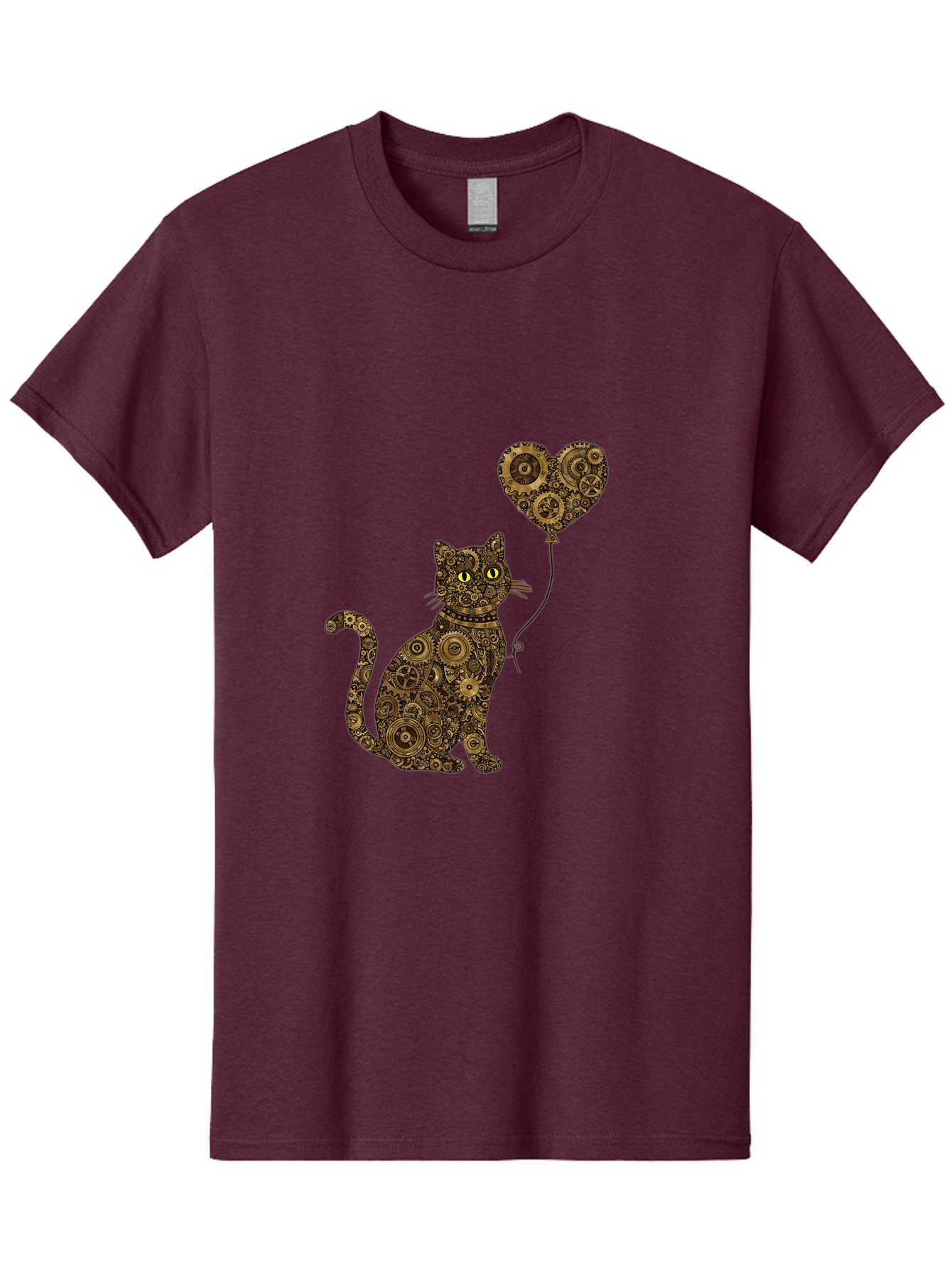 Cat-With-Heart-Shaped-Balloon Men'S Graphic Tee, 100% Cotton, Comfortable Casual Summer Wear, Machine Washable, Vintage Camera, Old Camera, Antique Camera, Black Camera, Classic Photography, Photography Equipment, Nostalgic Device, Bah717 15