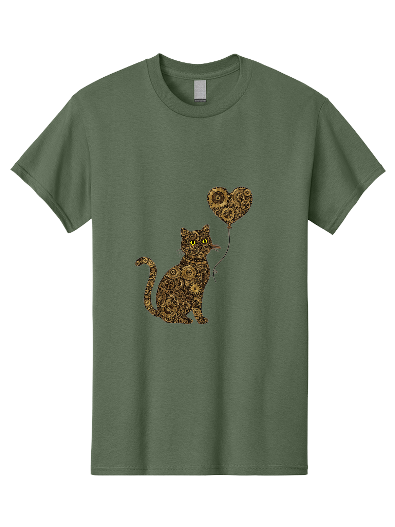 Cat-With-Heart-Shaped-Balloon Men'S Graphic Tee, 100% Cotton, Comfortable Casual Summer Wear, Machine Washable, Vintage Camera, Old Camera, Antique Camera, Black Camera, Classic Photography, Photography Equipment, Nostalgic Device, Bah717 9