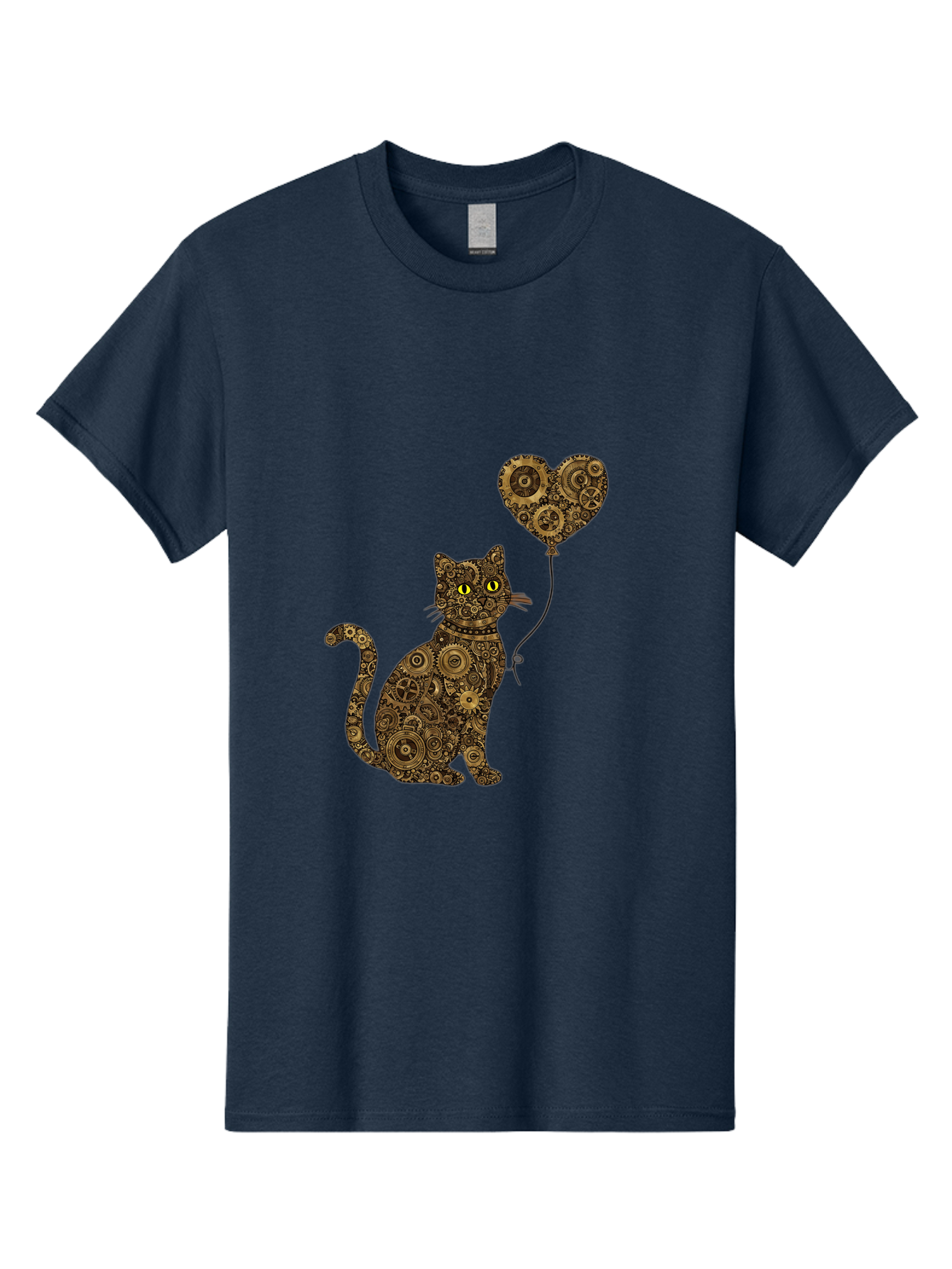 Cat-With-Heart-Shaped-Balloon Men'S Graphic Tee, 100% Cotton, Comfortable Casual Summer Wear, Machine Washable, Vintage Camera, Old Camera, Antique Camera, Black Camera, Classic Photography, Photography Equipment, Nostalgic Device, Bah717 13
