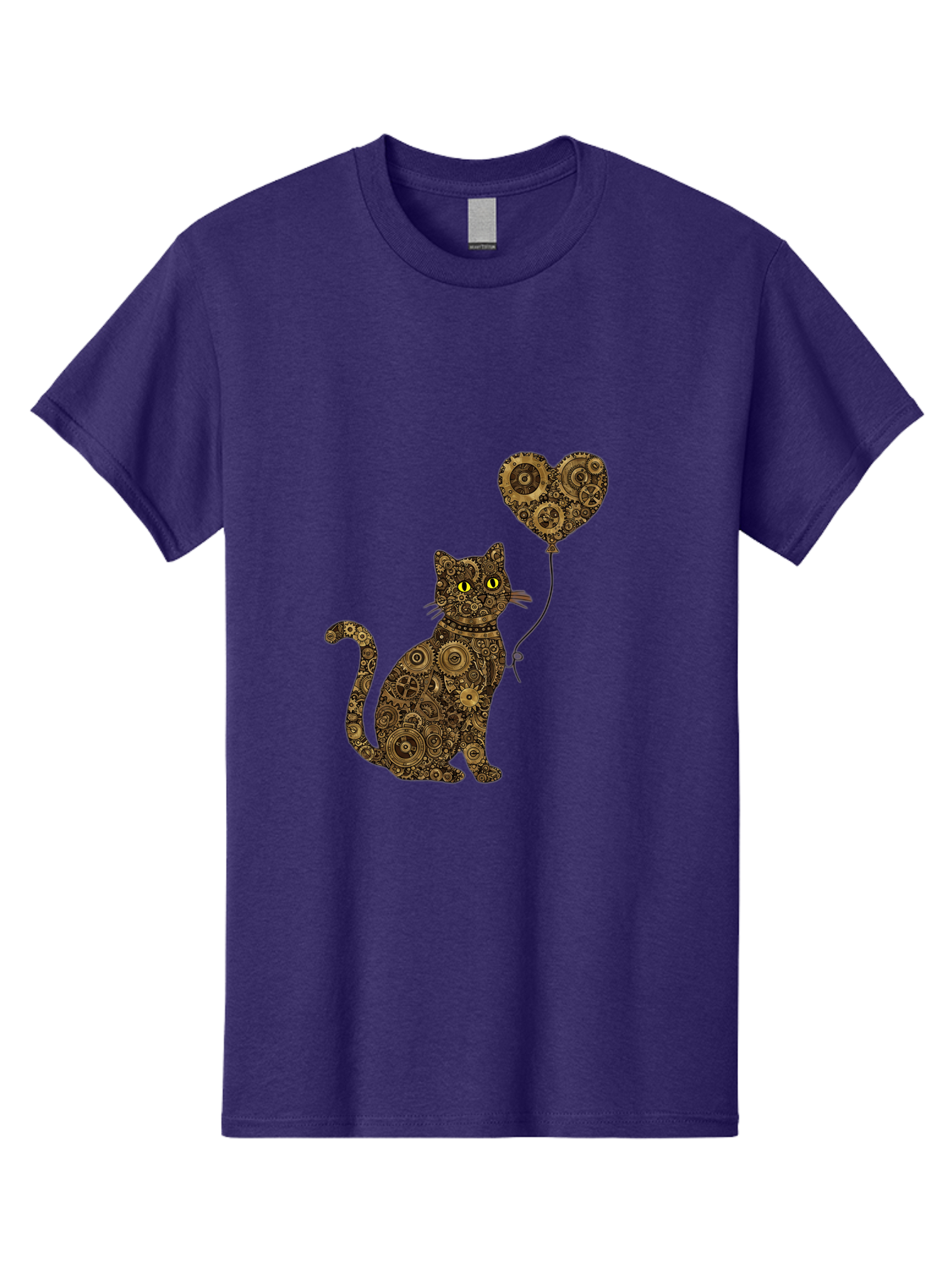 Cat-With-Heart-Shaped-Balloon Men'S Graphic Tee, 100% Cotton, Comfortable Casual Summer Wear, Machine Washable, Vintage Camera, Old Camera, Antique Camera, Black Camera, Classic Photography, Photography Equipment, Nostalgic Device, Bah717 7