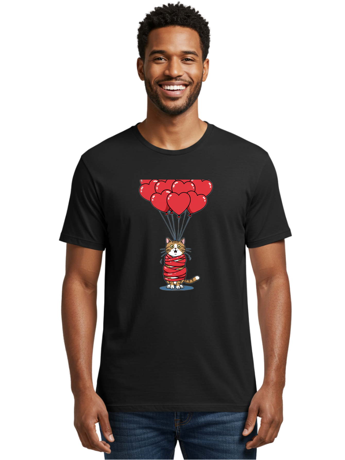 Cat-With-Red-Balloons Men'S Graphic Tee, 100% Cotton, Comfortable Casual Summer Wear, Machine Washable, Vintage Camera, Old Camera, Antique Camera, Black Camera, Classic Photography, Photography Equipment, Nostalgic Device, Film Camera, Bah719 28