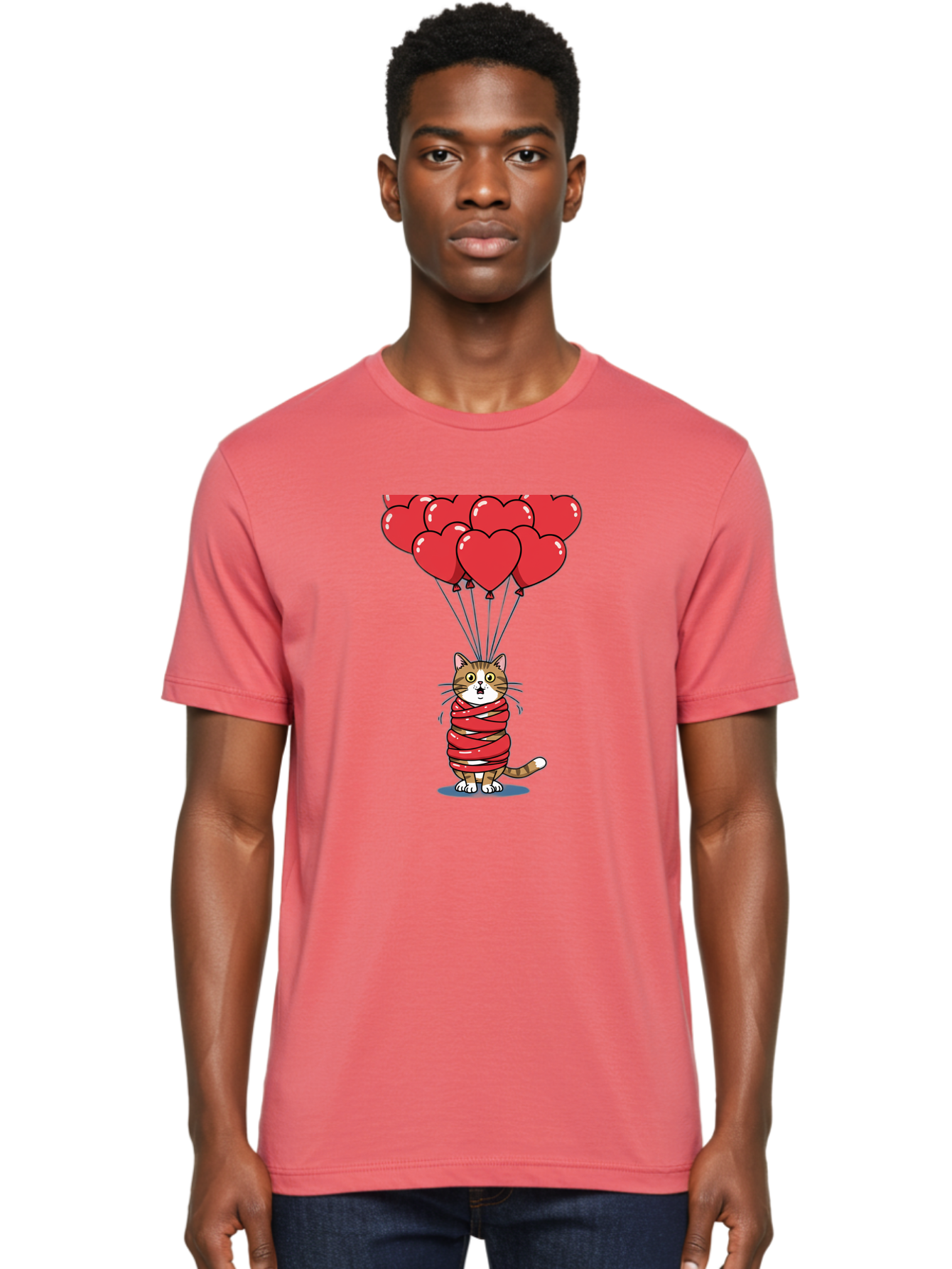 Cat-With-Red-Balloons Men'S Graphic Tee, 100% Cotton, Comfortable Casual Summer Wear, Machine Washable, Vintage Camera, Old Camera, Antique Camera, Black Camera, Classic Photography, Photography Equipment, Nostalgic Device, Film Camera, Bah719 26