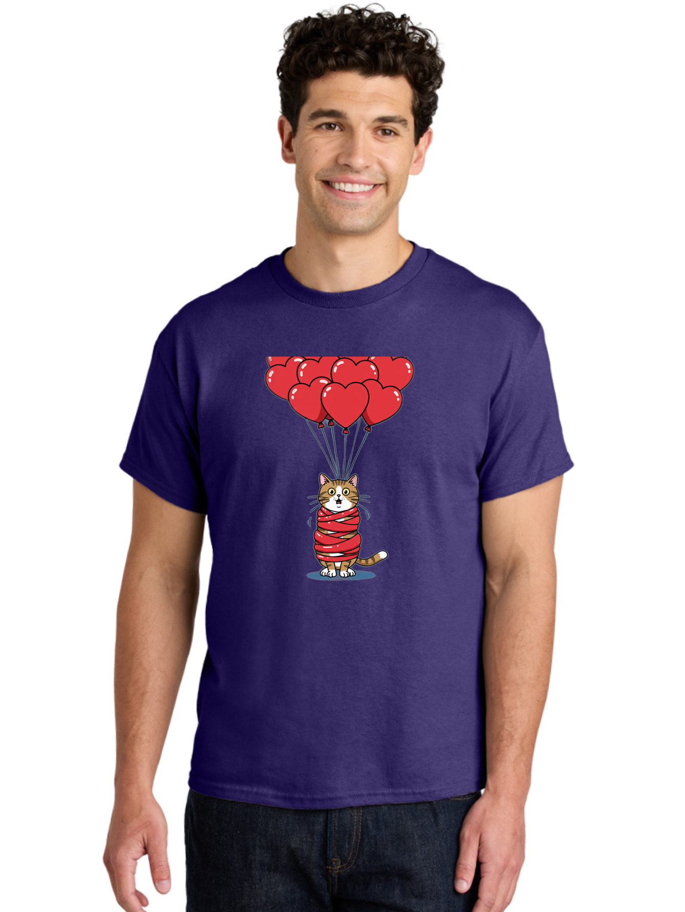 Cat-With-Red-Balloons Men'S Graphic Tee, 100% Cotton, Comfortable Casual Summer Wear, Machine Washable, Vintage Camera, Old Camera, Antique Camera, Black Camera, Classic Photography, Photography Equipment, Nostalgic Device, Film Camera, Bah719 22
