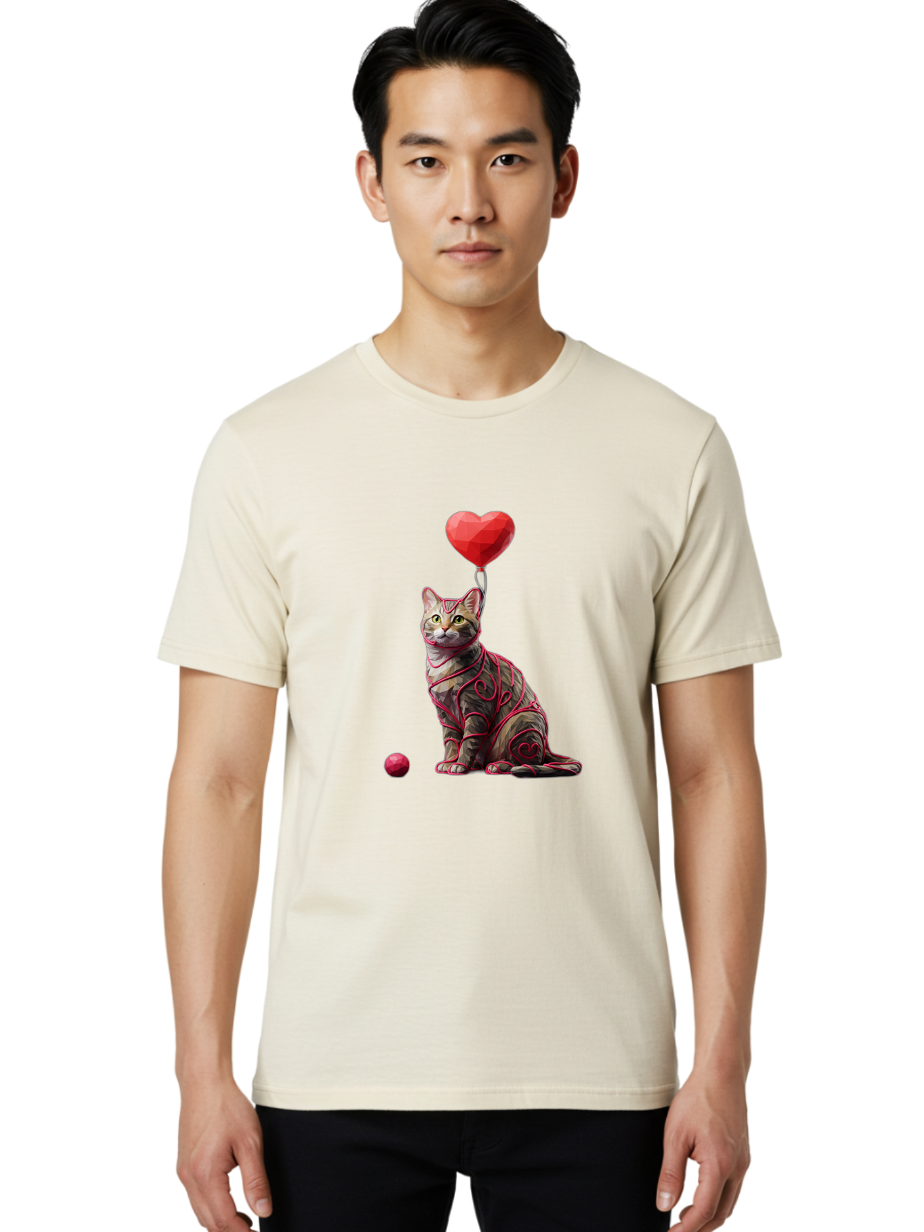 Cat-With-Red-Heart-Balloon Men'S Graphic Tee, 100% Cotton, Comfortable Casual Summer Wear, Machine Washable, Vintage Camera, Old Camera, Antique Camera, Black Camera, Classic Photography, Photography Equipment, Nostalgic Device, Film Camera, Bah720 16