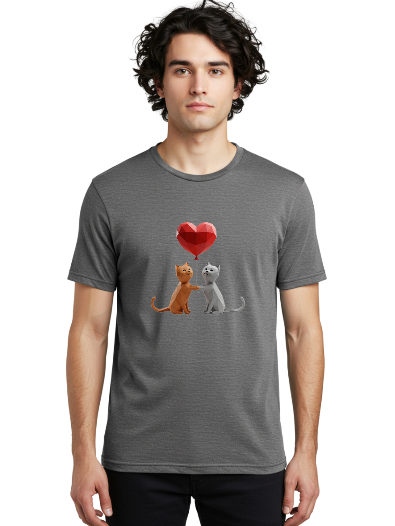 Cats-Holding-Heart-Balloon Men'S Graphic Tee, 100% Cotton, Comfortable Casual Summer Wear, Machine Washable, Vintage Camera, Old Camera, Antique Camera, Black Camera, Classic Photography, Photography Equipment, Nostalgic Device, Film Camera, Bah721 17