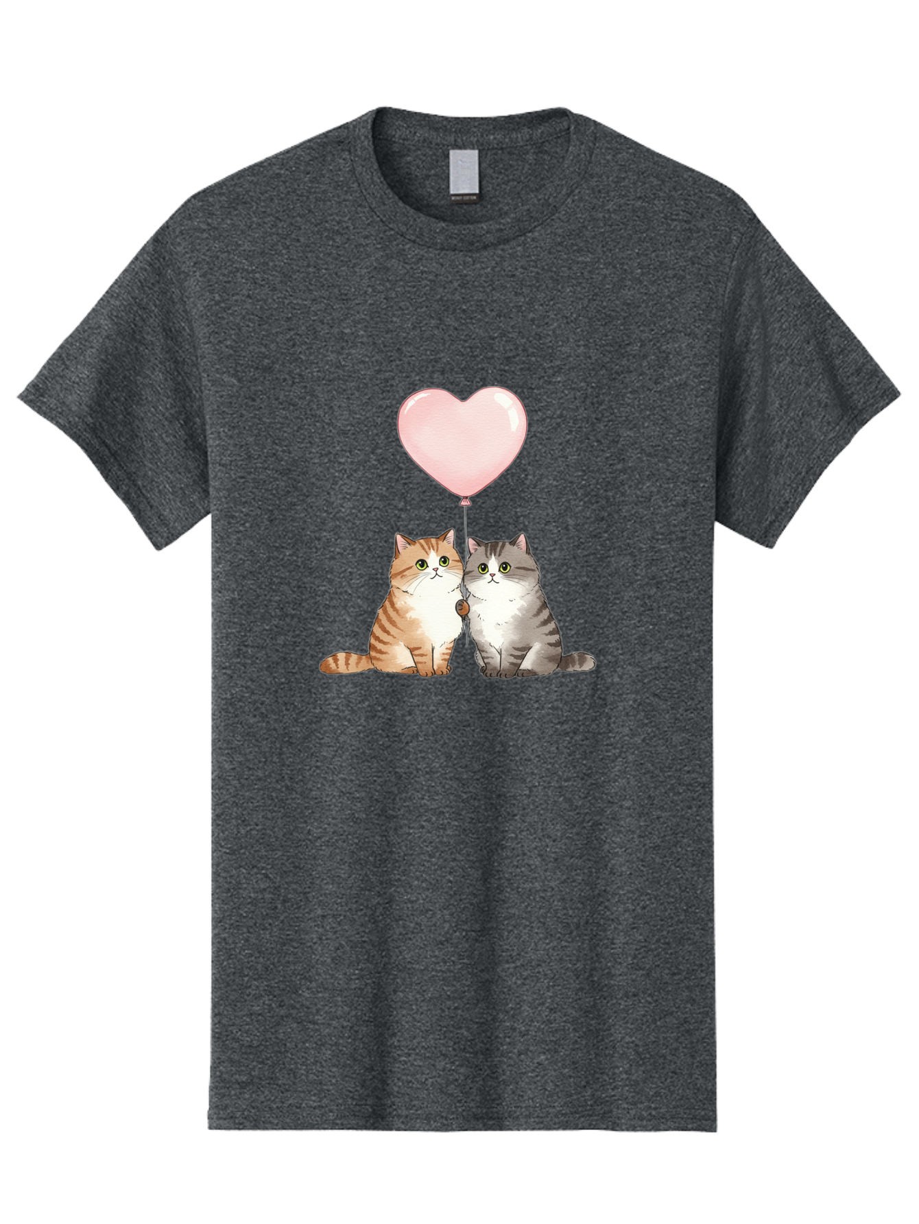 Cats-With-Heart-Balloon-2 Men'S Graphic Tee, 100% Cotton, Comfortable Casual Summer Wear, Machine Washable, Vintage Camera, Old Camera, Antique Camera, Black Camera, Classic Photography, Photography Equipment, Nostalgic Device, Film Camera, Bah723 11