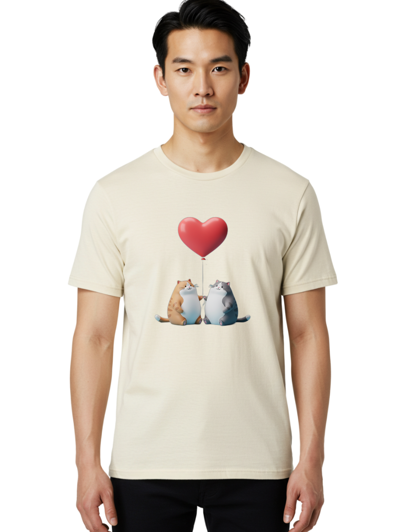 Cats-With-Heart-Balloon Men'S Graphic Tee, 100% Cotton, Comfortable Casual Summer Wear, Machine Washable, Vintage Camera, Old Camera, Antique Camera, Black Camera, Classic Photography, Photography Equipment, Nostalgic Device, Film Camera, Bah724 28