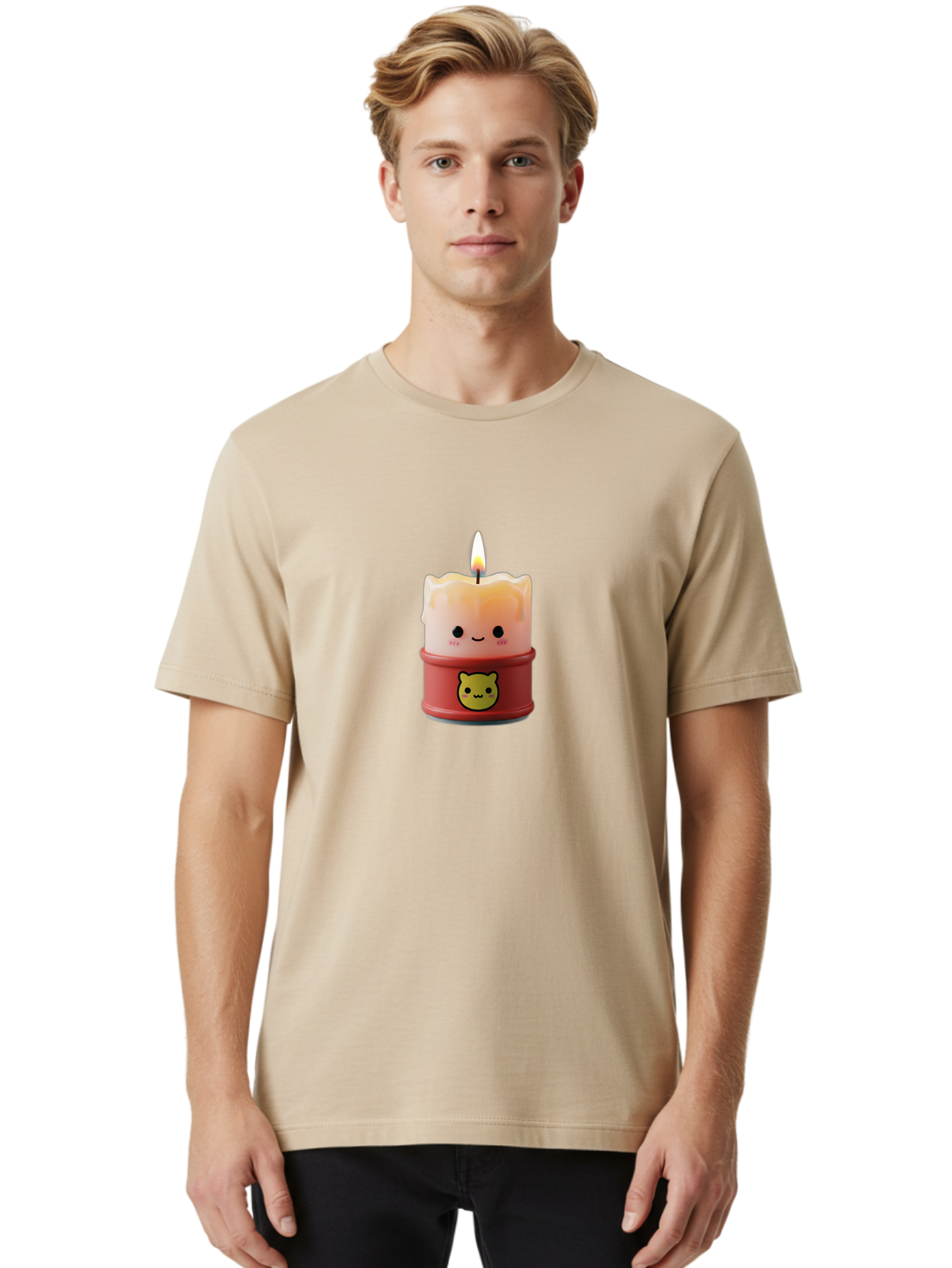 Cute-Cat-Candle Men'S Graphic Tee, 100% Cotton, Comfortable Casual Summer Wear, Machine Washable, Vintage Camera, Old Camera, Antique Camera, Black Camera, Classic Photography, Photography Equipment, Nostalgic Device, Film Camera, Camera Art Bah882 17