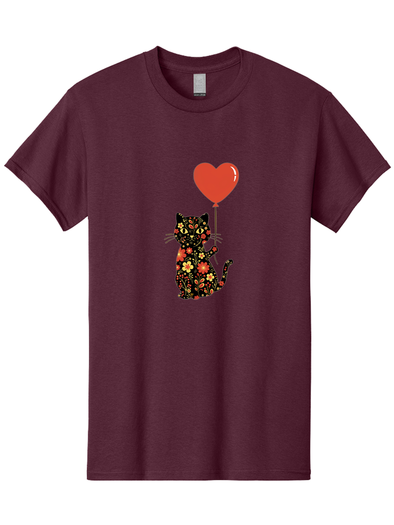 Floral-Cat-Heart-Balloon-1 Men'S Graphic Tee, 100% Cotton, Comfortable Casual Summer Wear, Machine Washable, Vintage Camera, Old Camera, Antique Camera, Black Camera, Classic Photography, Photography Equipment, Nostalgic Device, Film Camera, Bah996 7