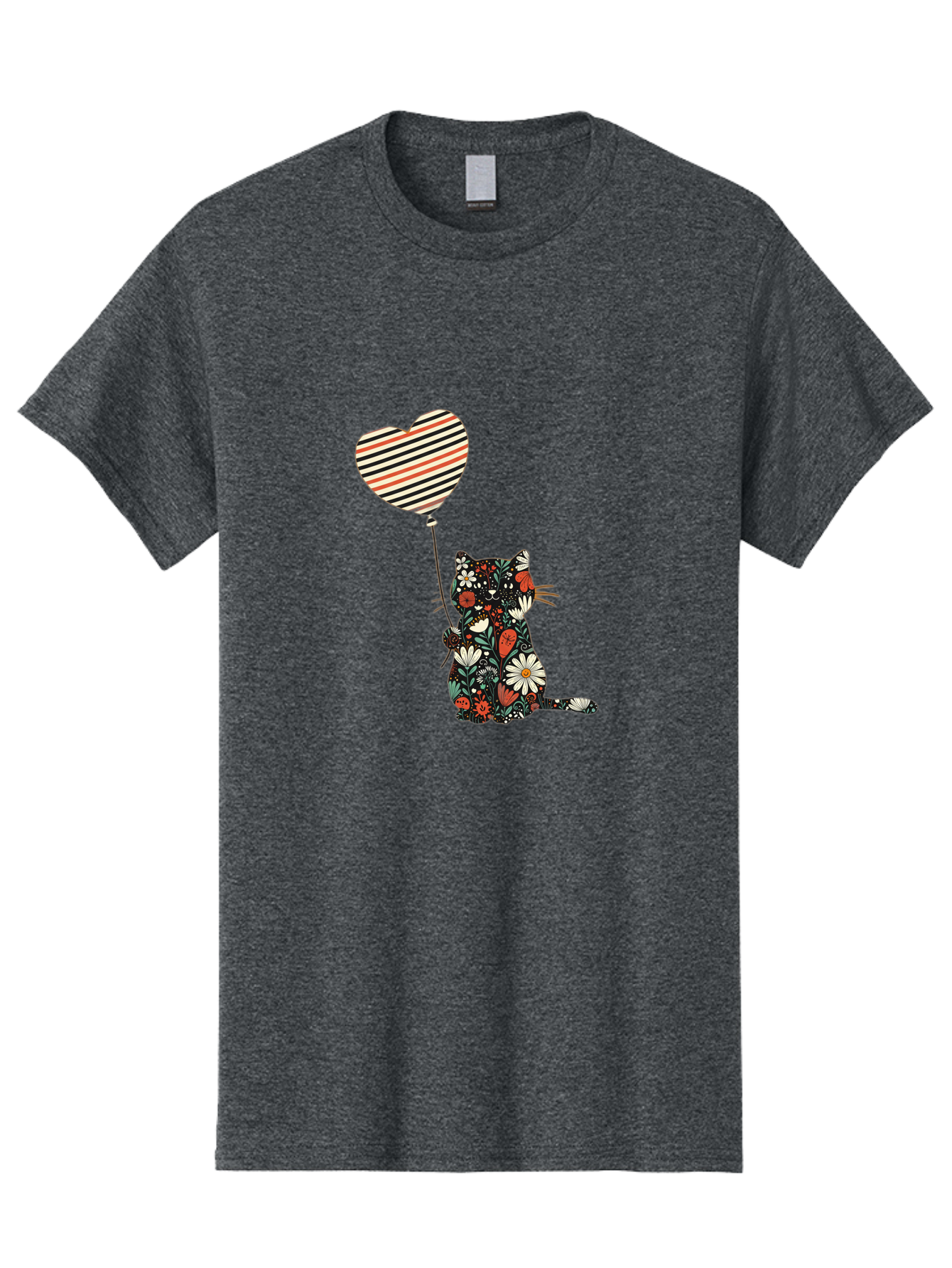 Floral-Cat-Heart-Balloon Men'S Graphic Tee, 100% Cotton, Comfortable Casual Summer Wear, Machine Washable, Vintage Camera, Old Camera, Antique Camera, Black Camera, Classic Photography, Photography Equipment, Nostalgic Device, Film Camera, Bah997 9