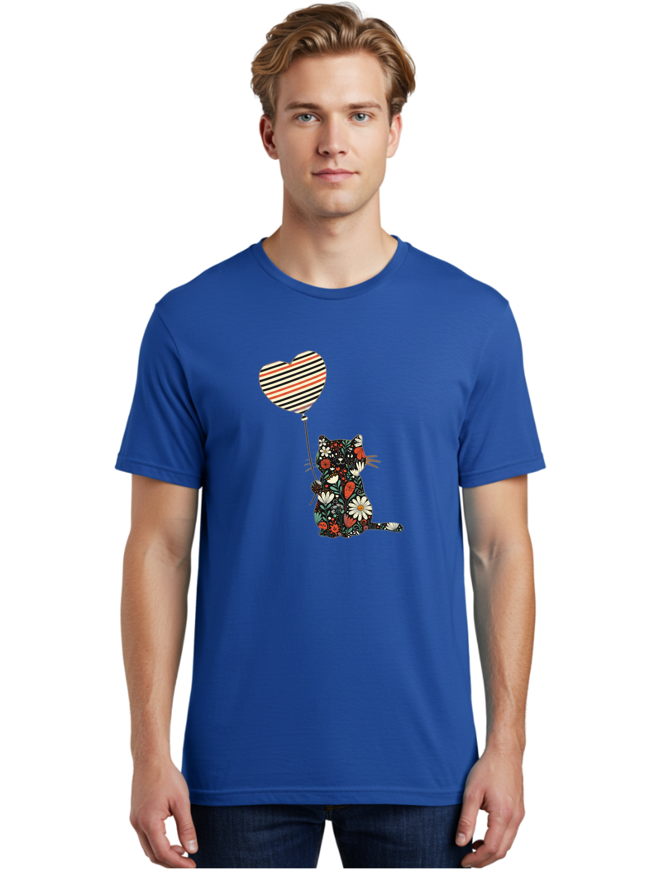 Floral-Cat-Heart-Balloon Men'S Graphic Tee, 100% Cotton, Comfortable Casual Summer Wear, Machine Washable, Vintage Camera, Old Camera, Antique Camera, Black Camera, Classic Photography, Photography Equipment, Nostalgic Device, Film Camera, Bah997 21