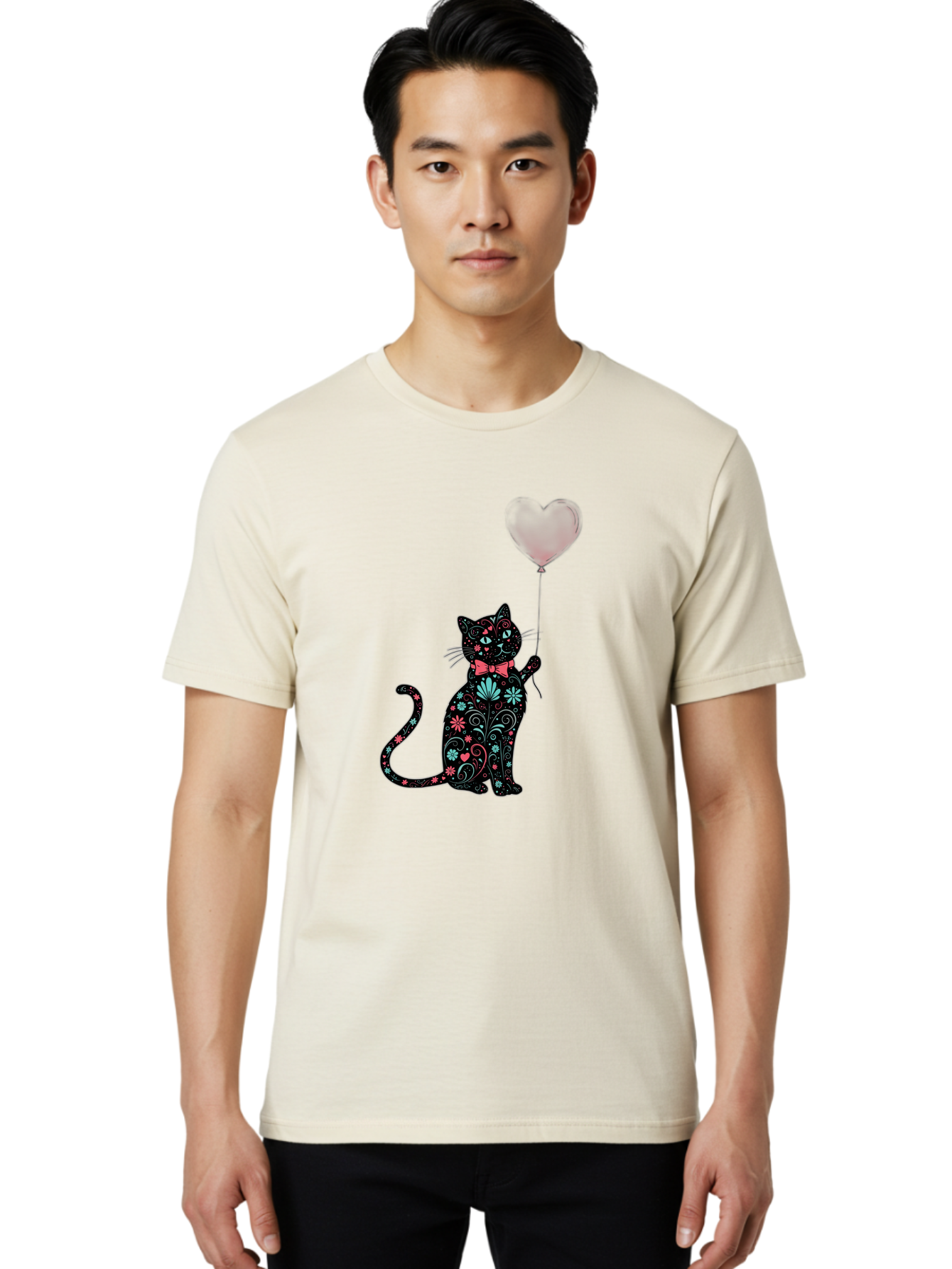 Floral-Cat Men'S Graphic Tee, 100% Cotton, Comfortable Casual Summer Wear, Machine Washable, Vintage Camera, Old Camera, Antique Camera, Black Camera, Classic Photography, Photography Equipment, Nostalgic Device, Film Camera, Camera Art Bah999 23