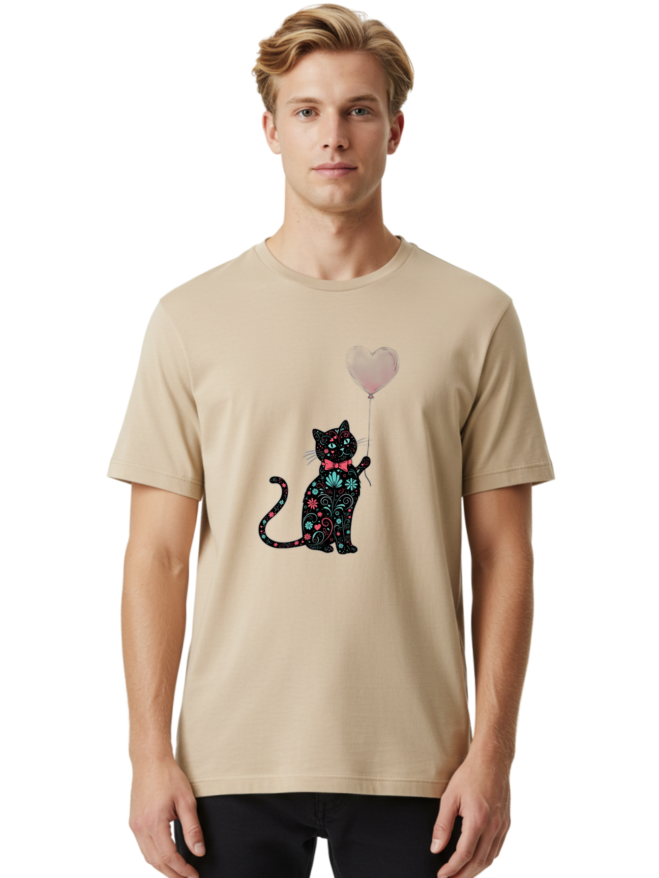 Floral-Cat Men'S Graphic Tee, 100% Cotton, Comfortable Casual Summer Wear, Machine Washable, Vintage Camera, Old Camera, Antique Camera, Black Camera, Classic Photography, Photography Equipment, Nostalgic Device, Film Camera, Camera Art Bah999 20