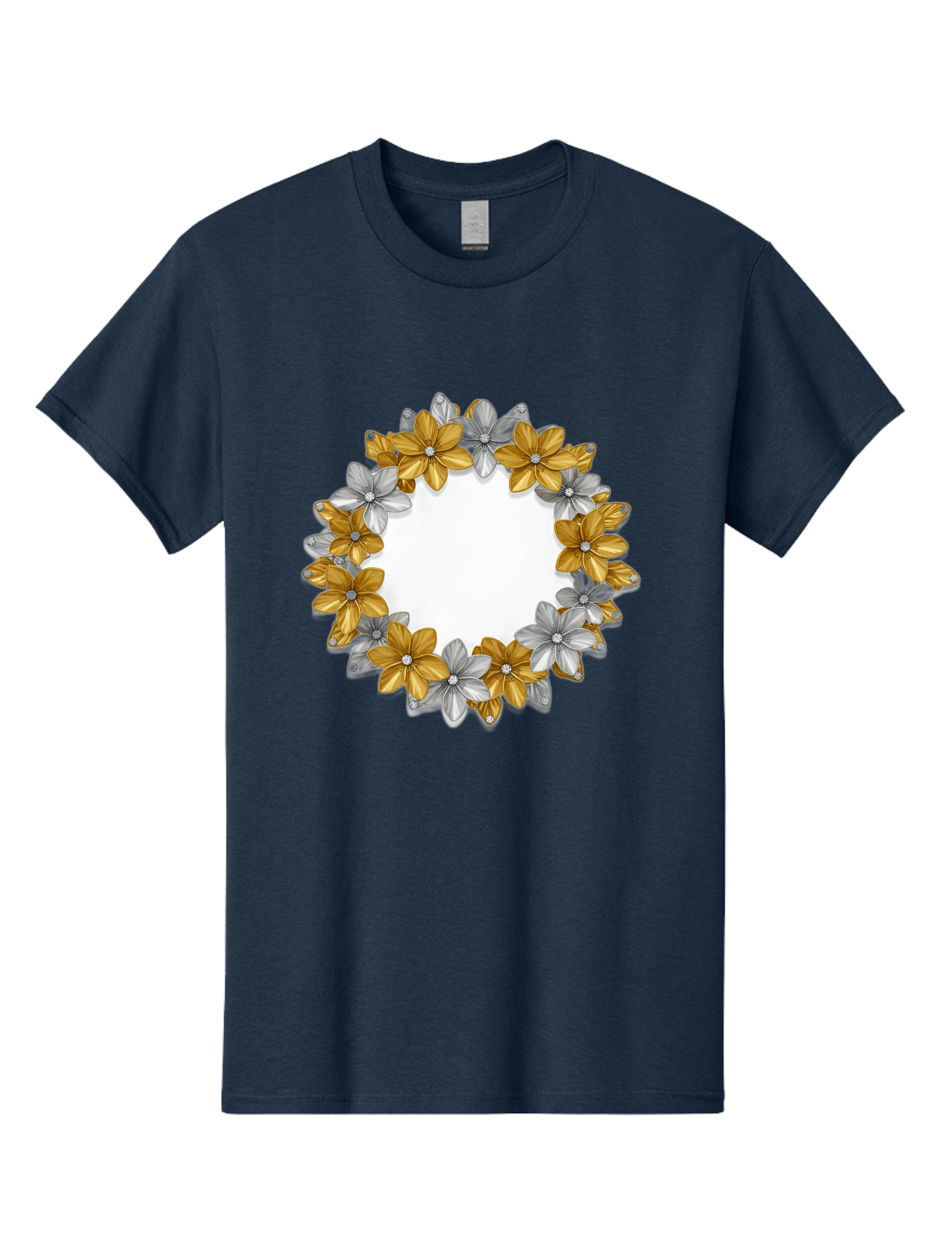 Gold-Silver-Flowers Men'S Graphic Tee, 100% Cotton, Comfortable Casual Summer Wear, Machine Washable, Vintage Camera, Old Camera, Antique Camera, Black Camera, Classic Photography, Photography Equipment, Nostalgic Device, Film Camera, Bai057 3