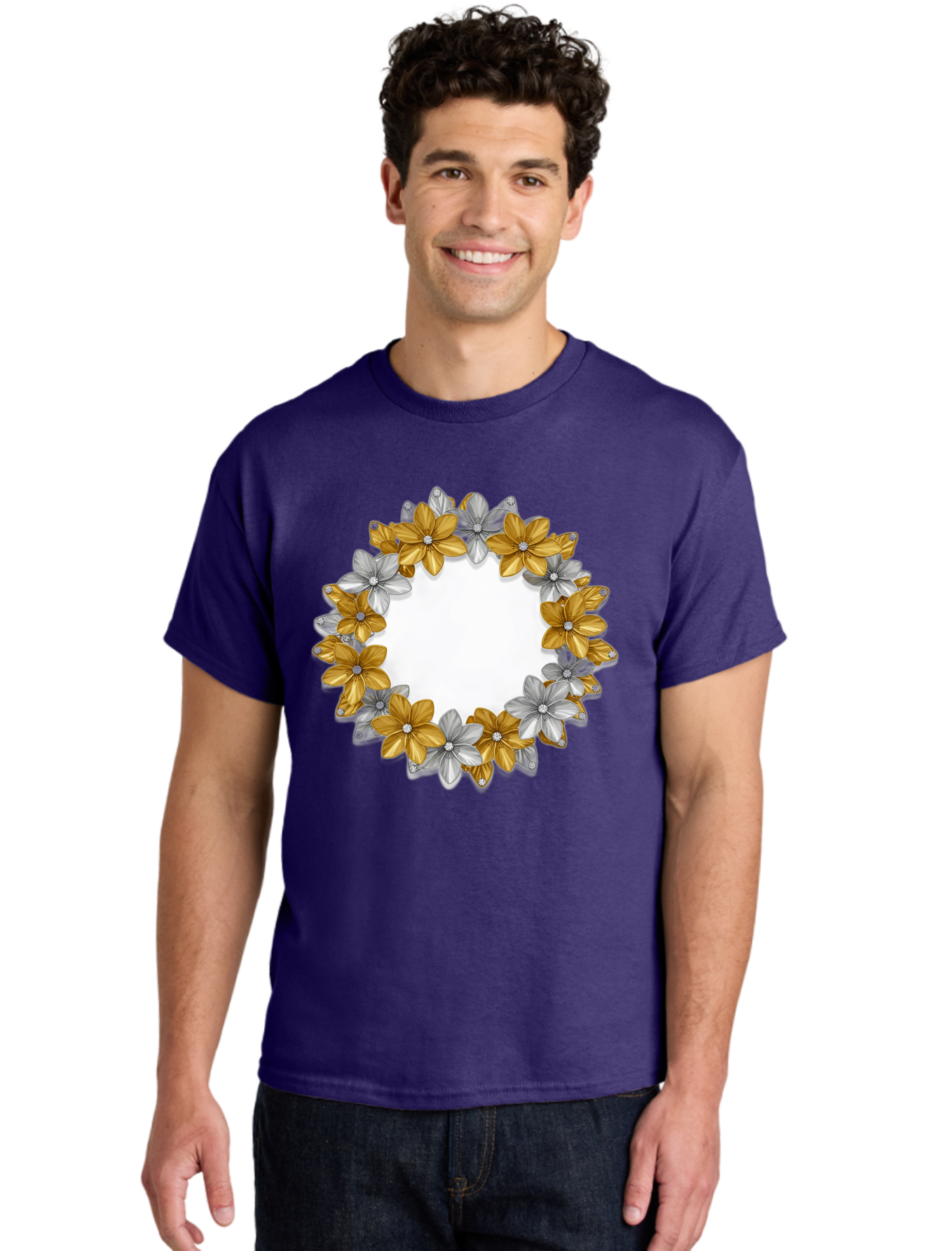 Gold-Silver-Flowers Men'S Graphic Tee, 100% Cotton, Comfortable Casual Summer Wear, Machine Washable, Vintage Camera, Old Camera, Antique Camera, Black Camera, Classic Photography, Photography Equipment, Nostalgic Device, Film Camera, Bai057 30