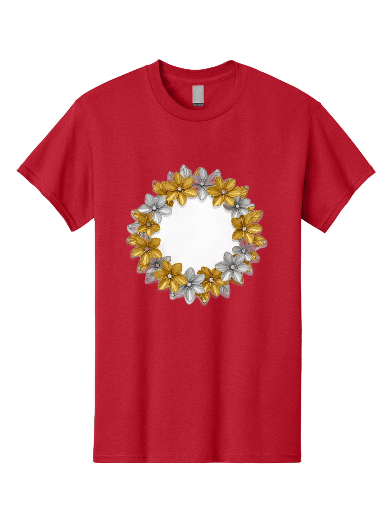 Gold-Silver-Flowers Men'S Graphic Tee, 100% Cotton, Comfortable Casual Summer Wear, Machine Washable, Vintage Camera, Old Camera, Antique Camera, Black Camera, Classic Photography, Photography Equipment, Nostalgic Device, Film Camera, Bai057 2
